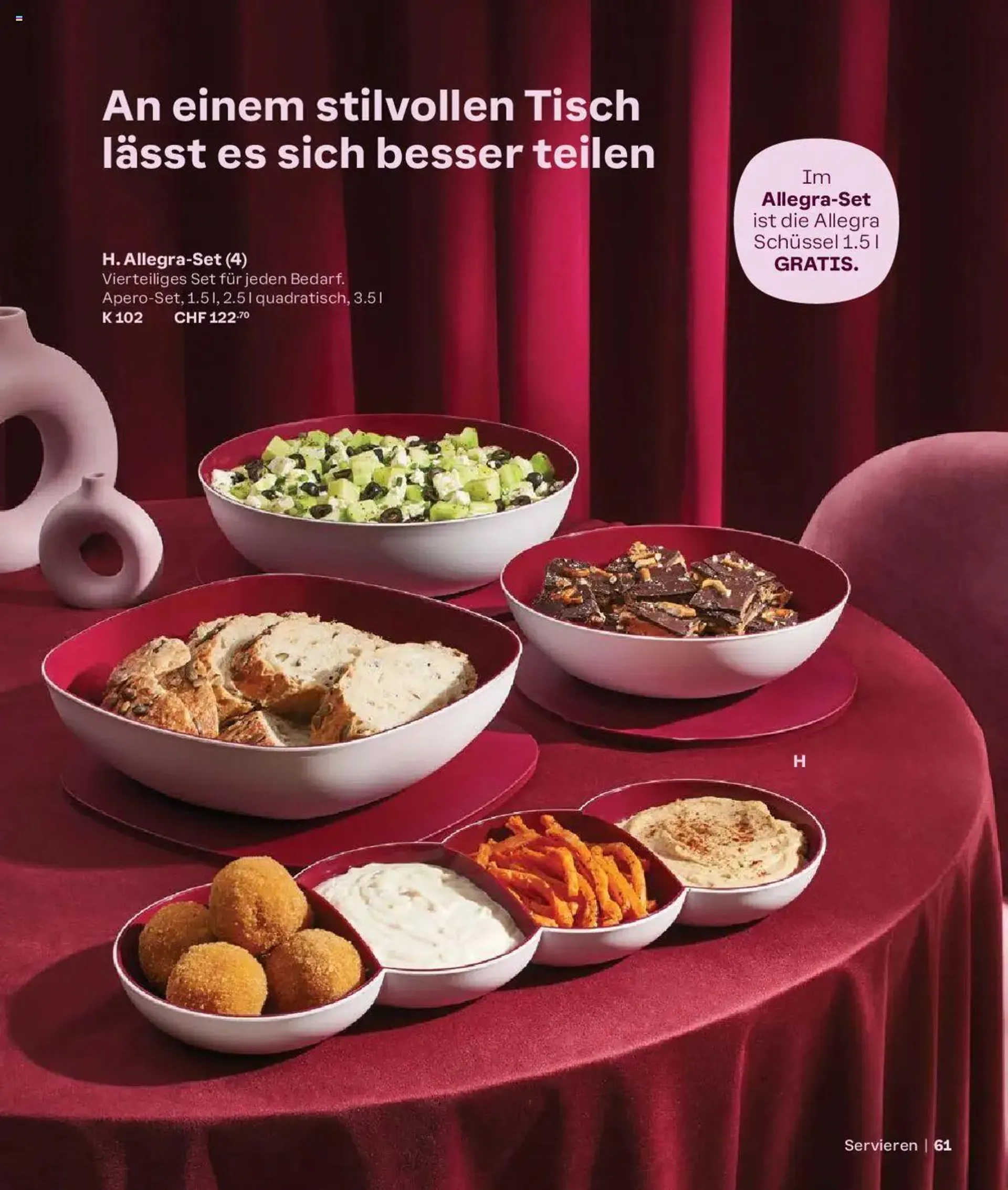 Tupperware Aktionen Herbst / Winter 2024/25 von 2. September bis 31. Dezember 2024 - Prospekt seite  61