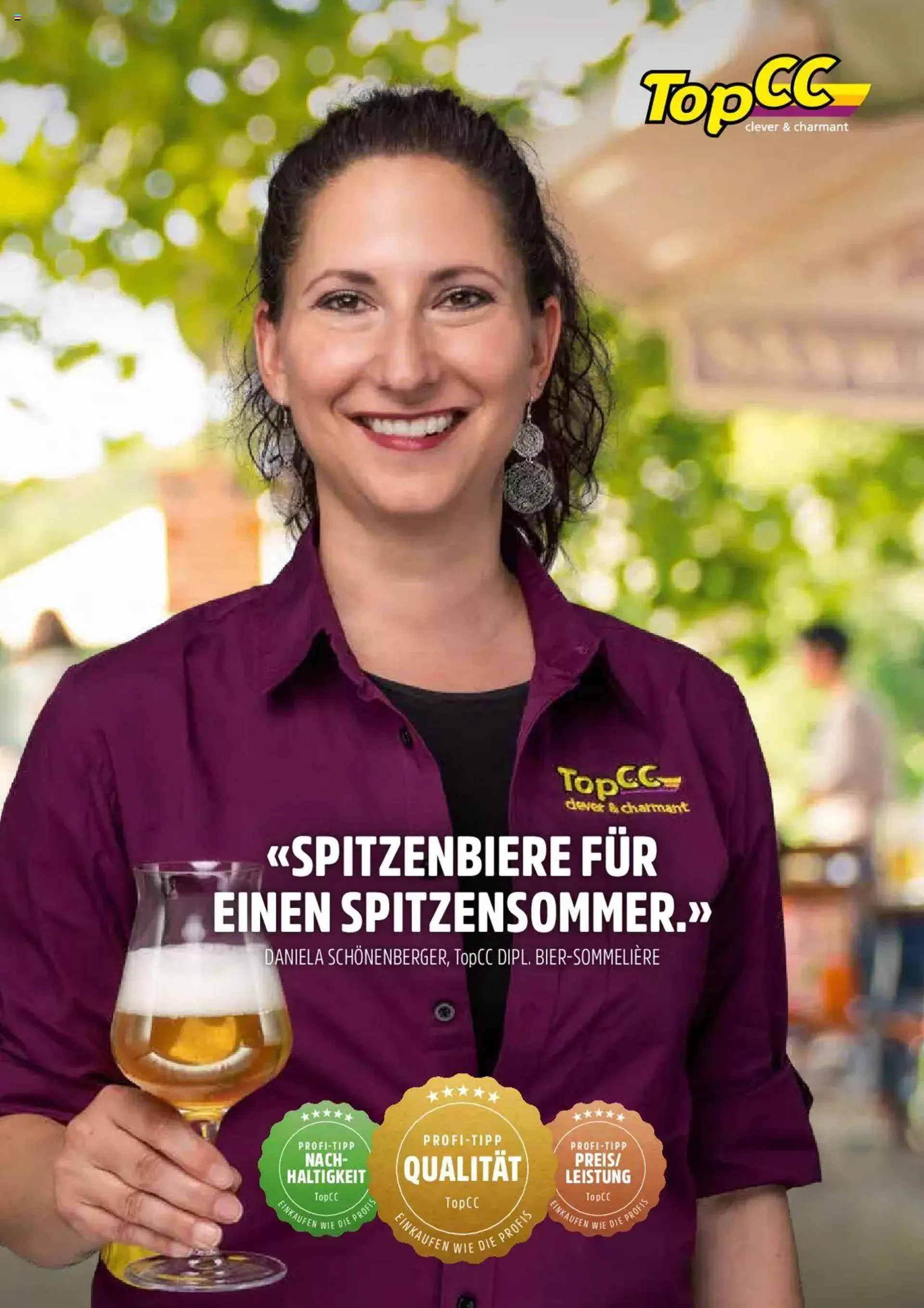TopCC Aktionen Spitzenbiere von 24. Juli bis 31. Dezember 2023 - Prospekt seite  1