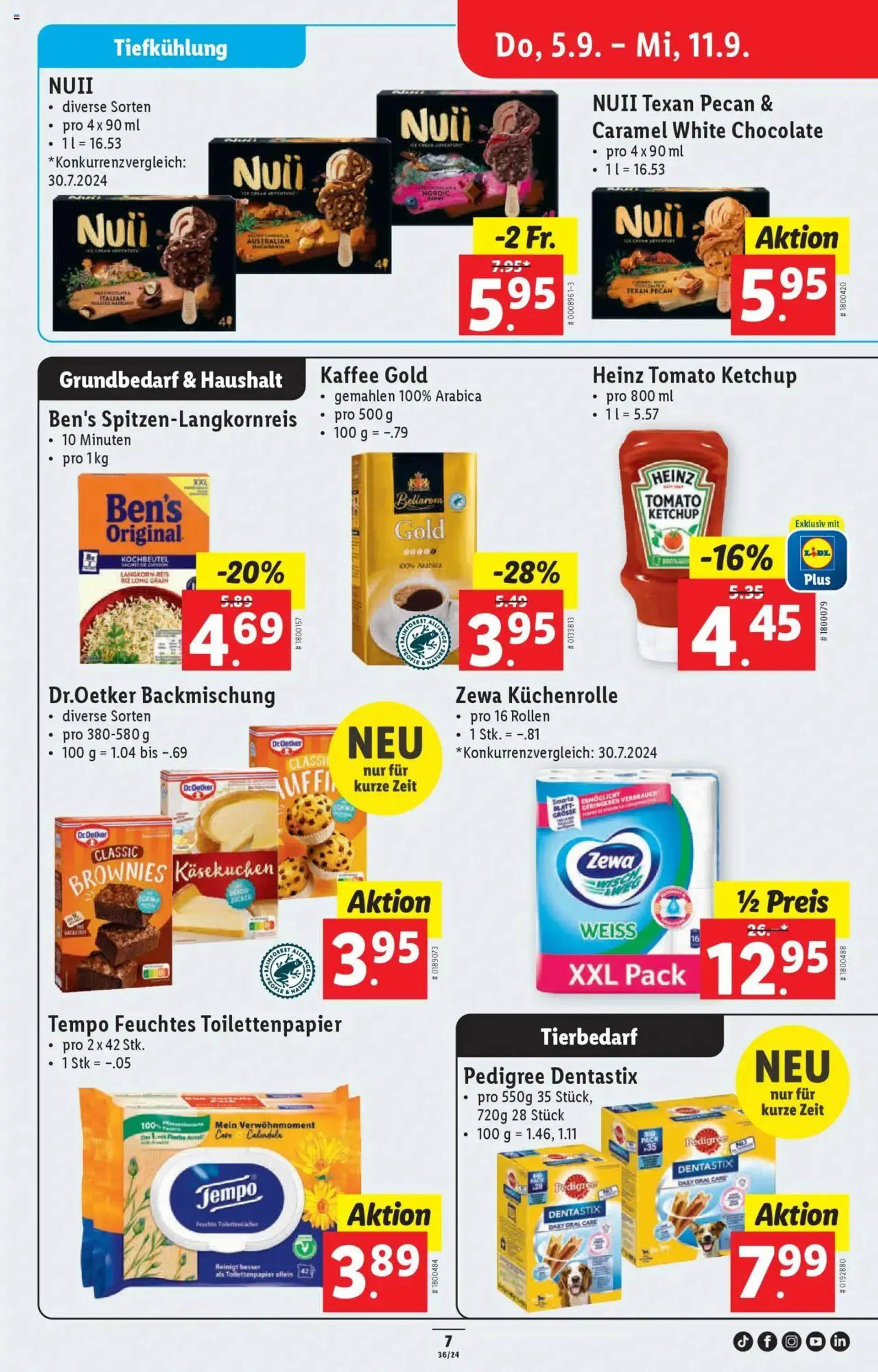 Lidl Aktionen von 5. September bis 11. September 2024 - Prospekt seite  7