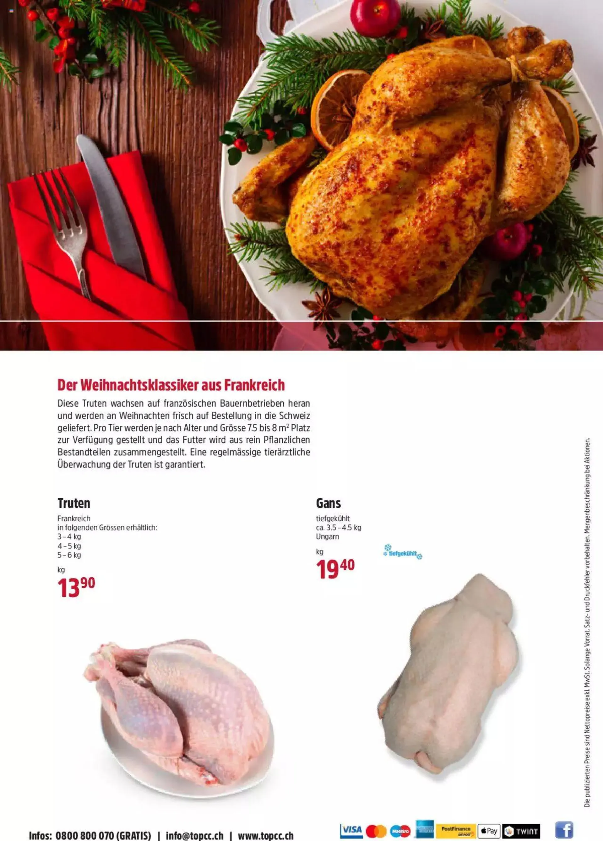 TopCC Aktionen Festtagsgeflugel von 4. Dezember bis 31. Dezember 2023 - Prospekt seite  4