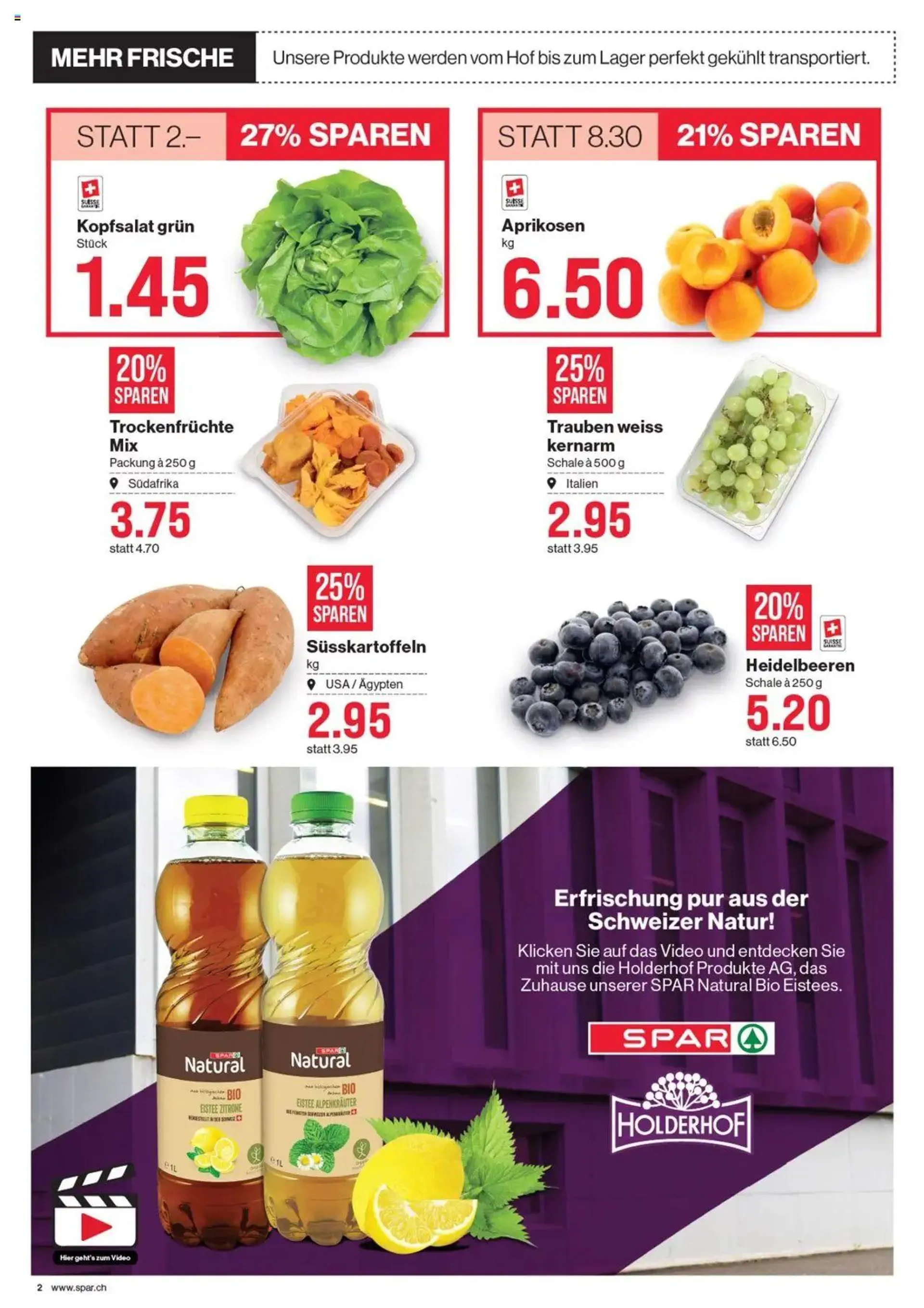 SPAR Aktionen von 25. Juli bis 31. Juli 2024 - Prospekt seite  2