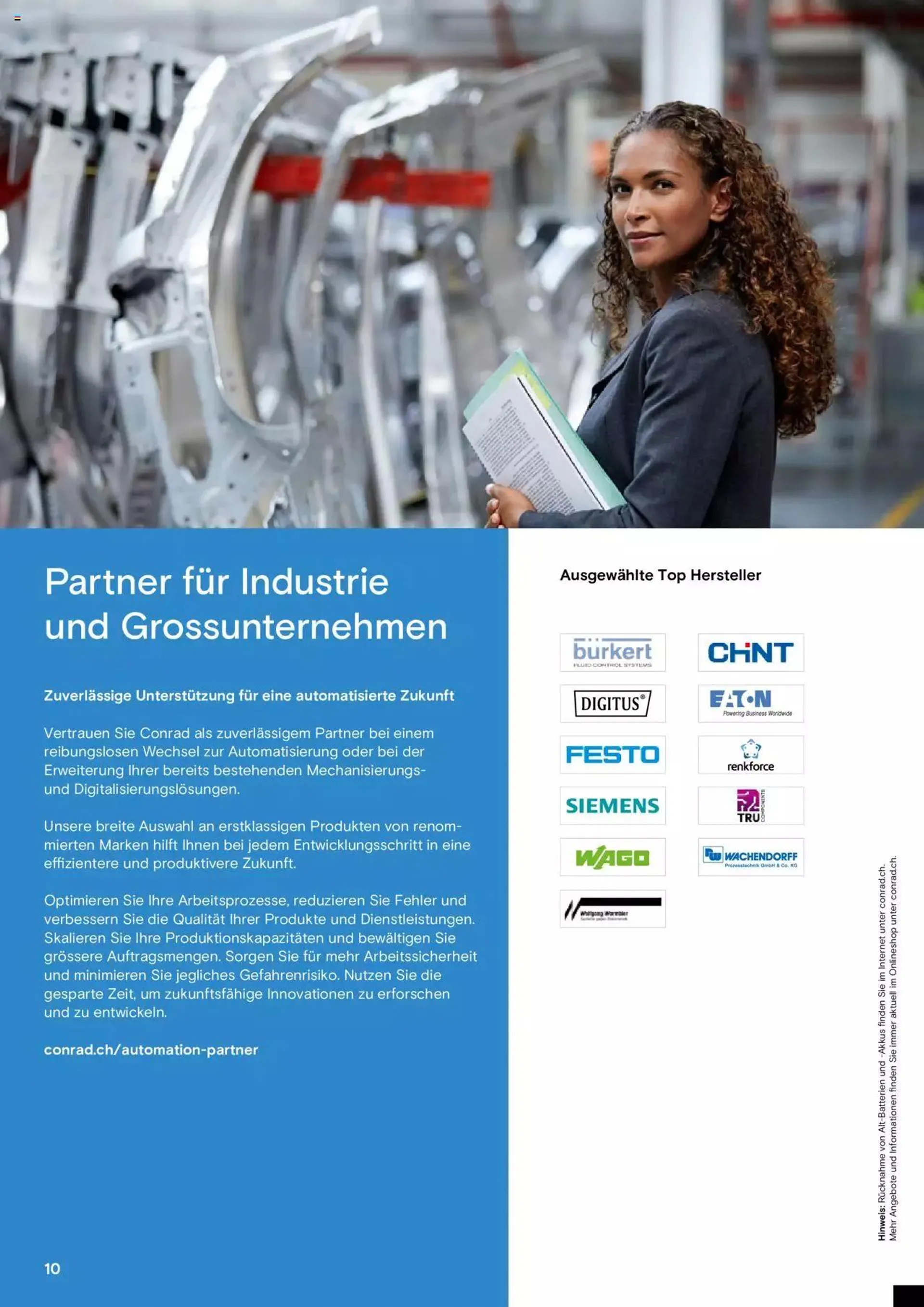 Conrad Automation und Robotik von 18. Juli bis 31. Dezember 2023 - Prospekt seite  10