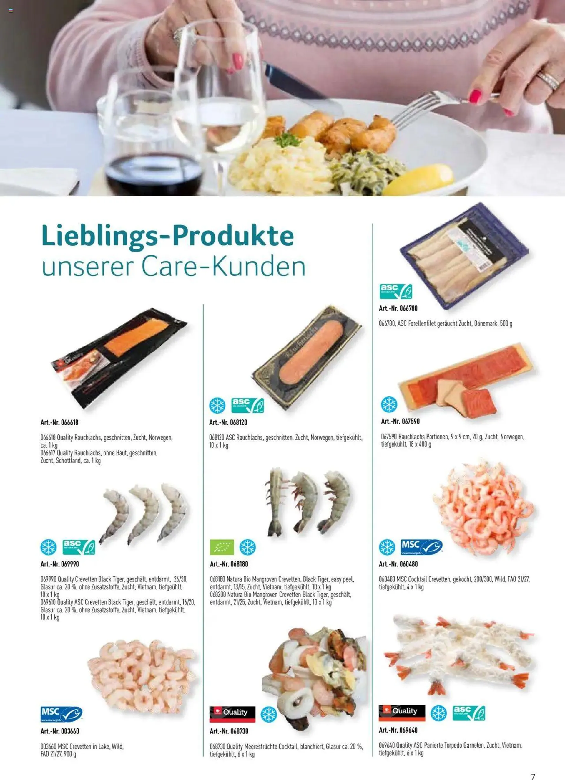 Prodega Aktionen Spezialsortiment Fisch von 1. Juli bis 31. Dezember 2024 - Prospekt seite  7