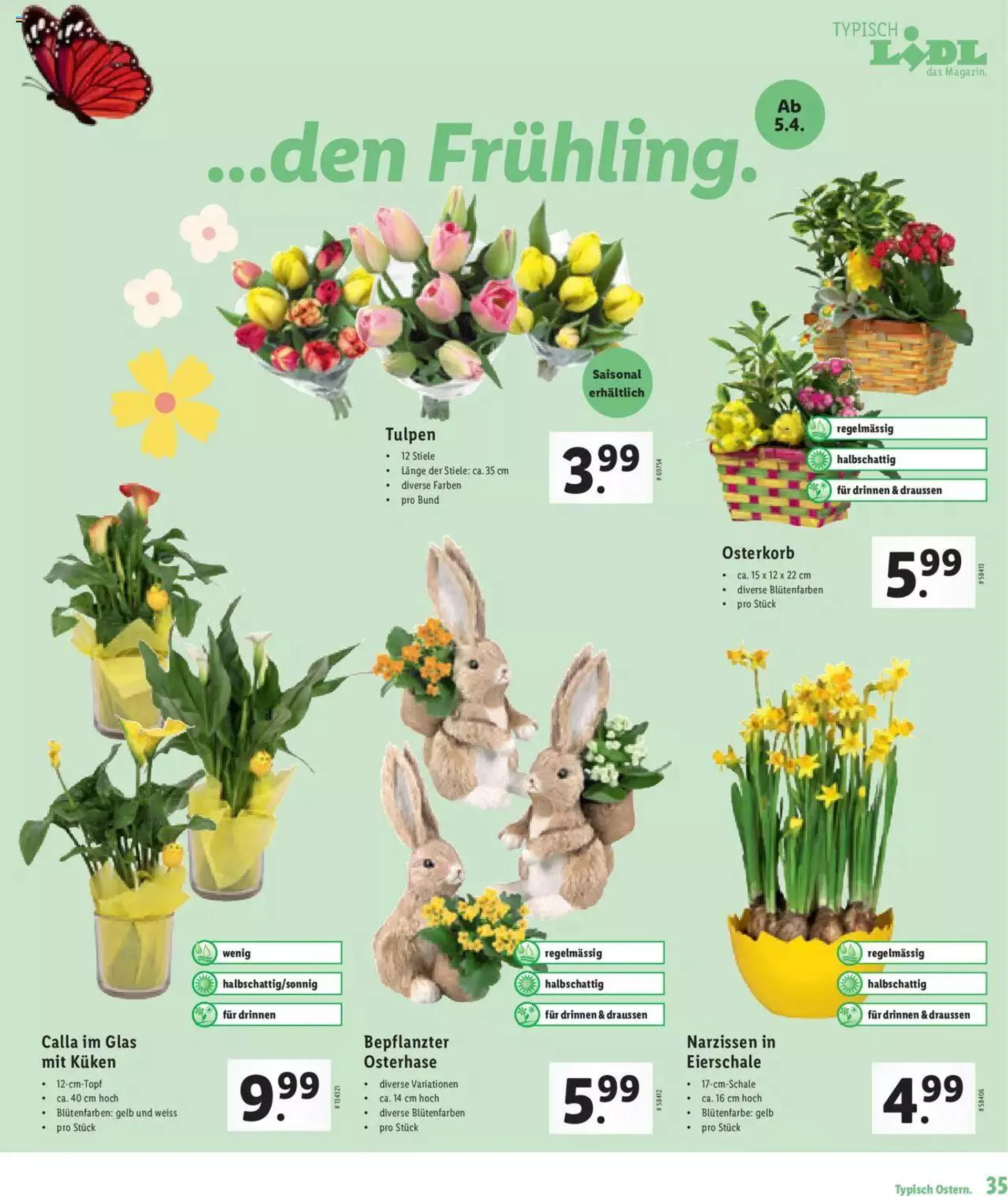 Lidl Aktionen Ostern von 2. März bis 31. Dezember 2023 - Prospekt seite  35