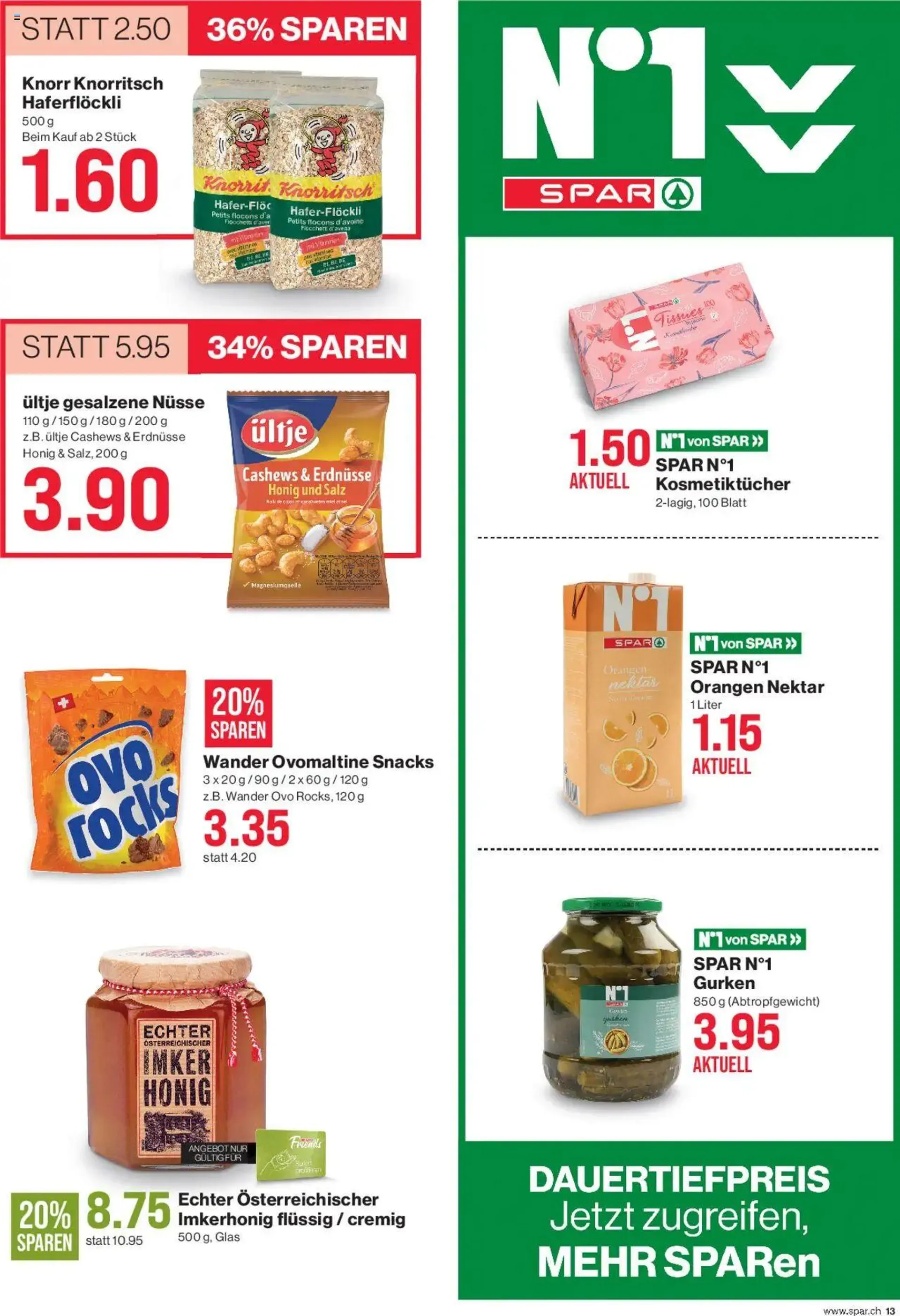 SPAR Aktionen von 26. September bis 2. Oktober 2024 - Prospekt seite  13