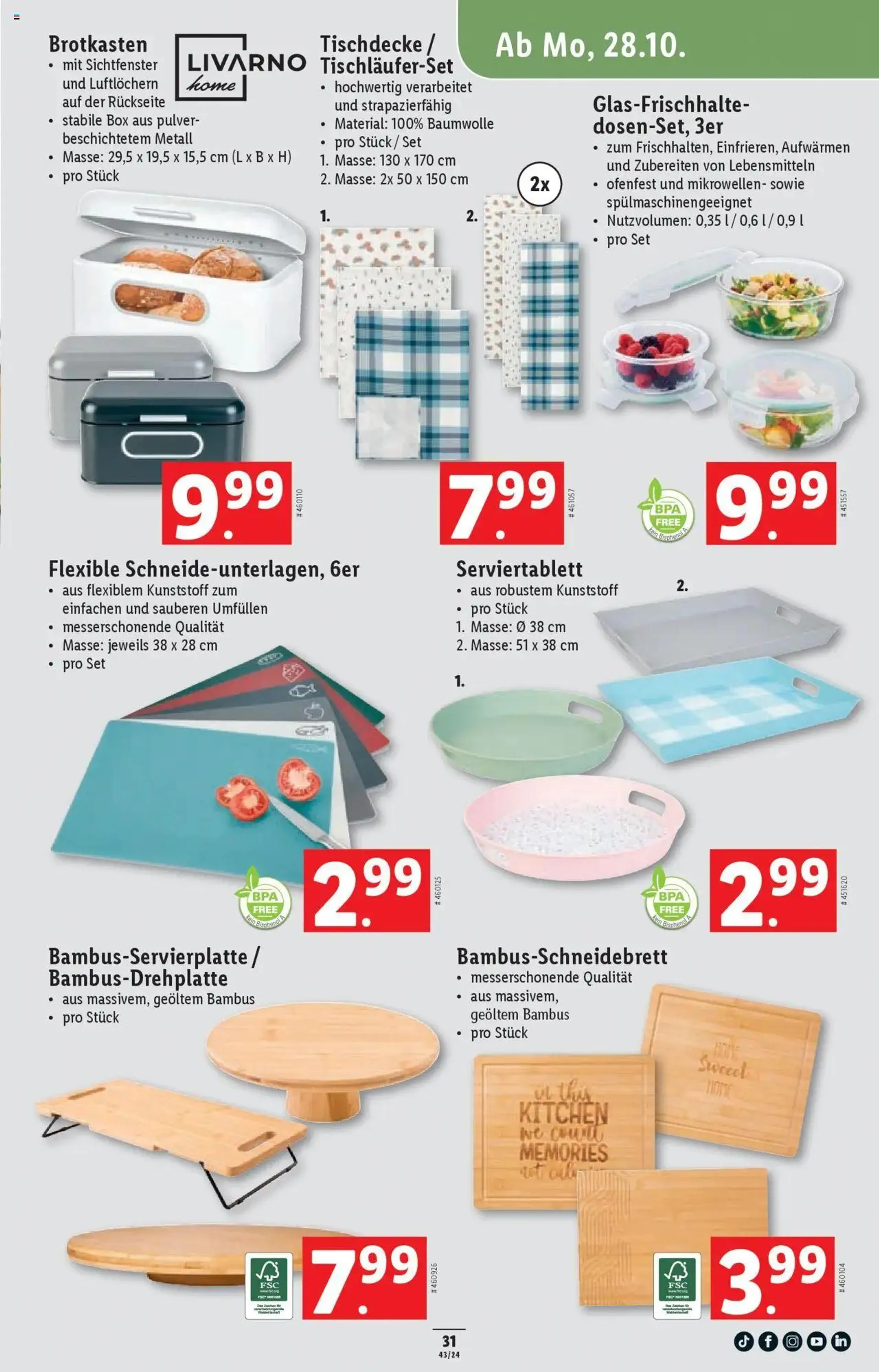 Lidl Aktionen von 24. Oktober bis 30. Oktober 2024 - Prospekt seite  31