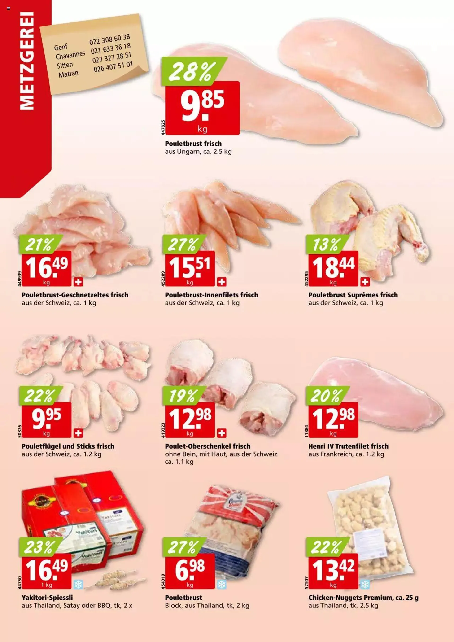 Aligro Aktionen für Businesskunden - Chavannes, Matran, Genf, Sitten von 18. Dezember bis 23. Dezember 2023 - Prospekt seite  6