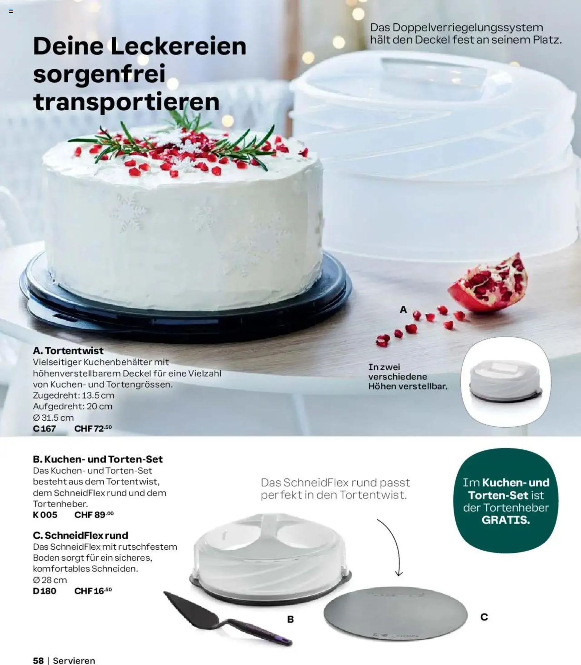 Tupperware Aktionen Herbst / Winter 2024/25 von 2. September bis 31. Dezember 2024 - Prospekt seite  58