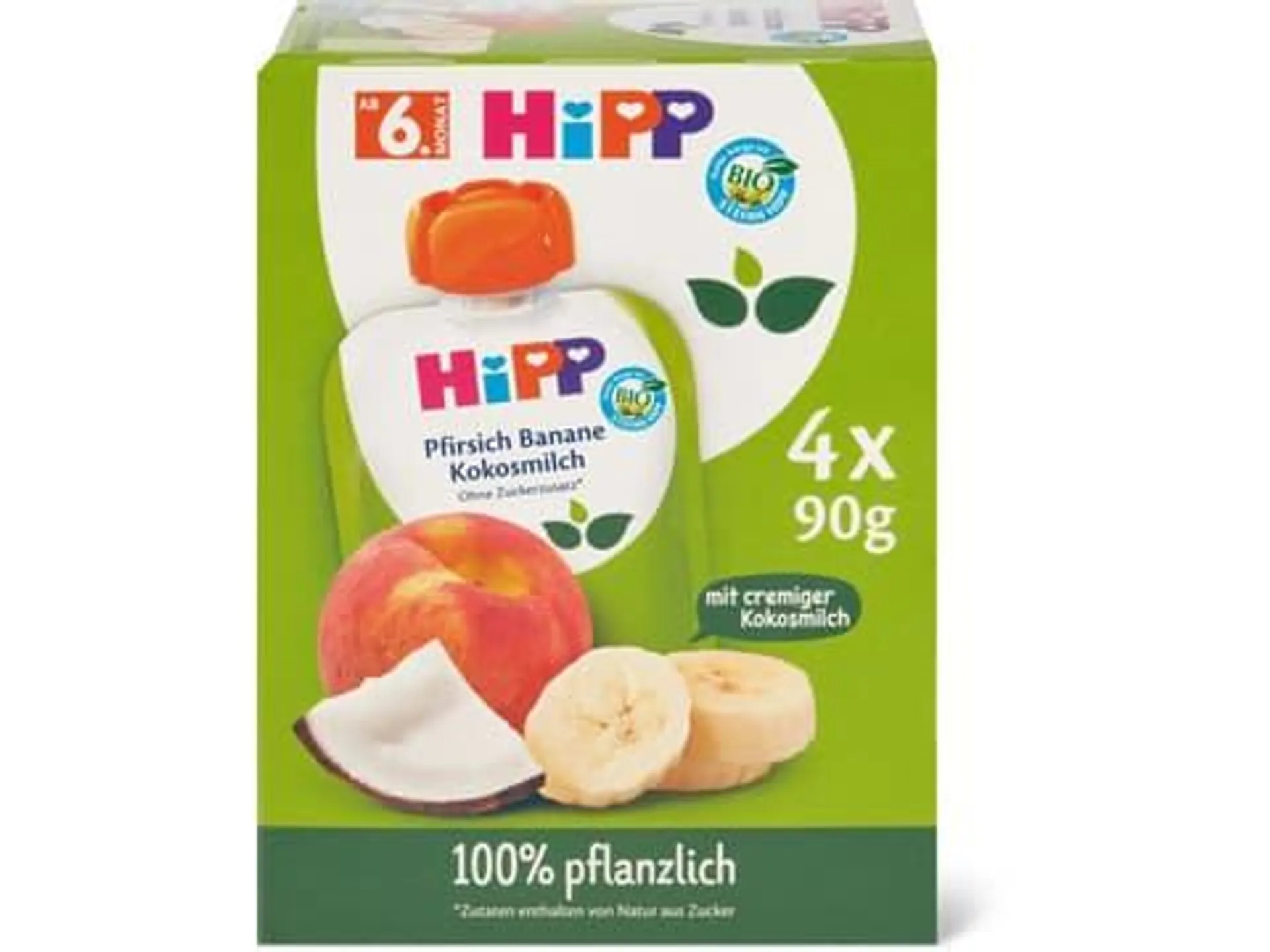 Hipp Pflanzlich Pfirsich Banane