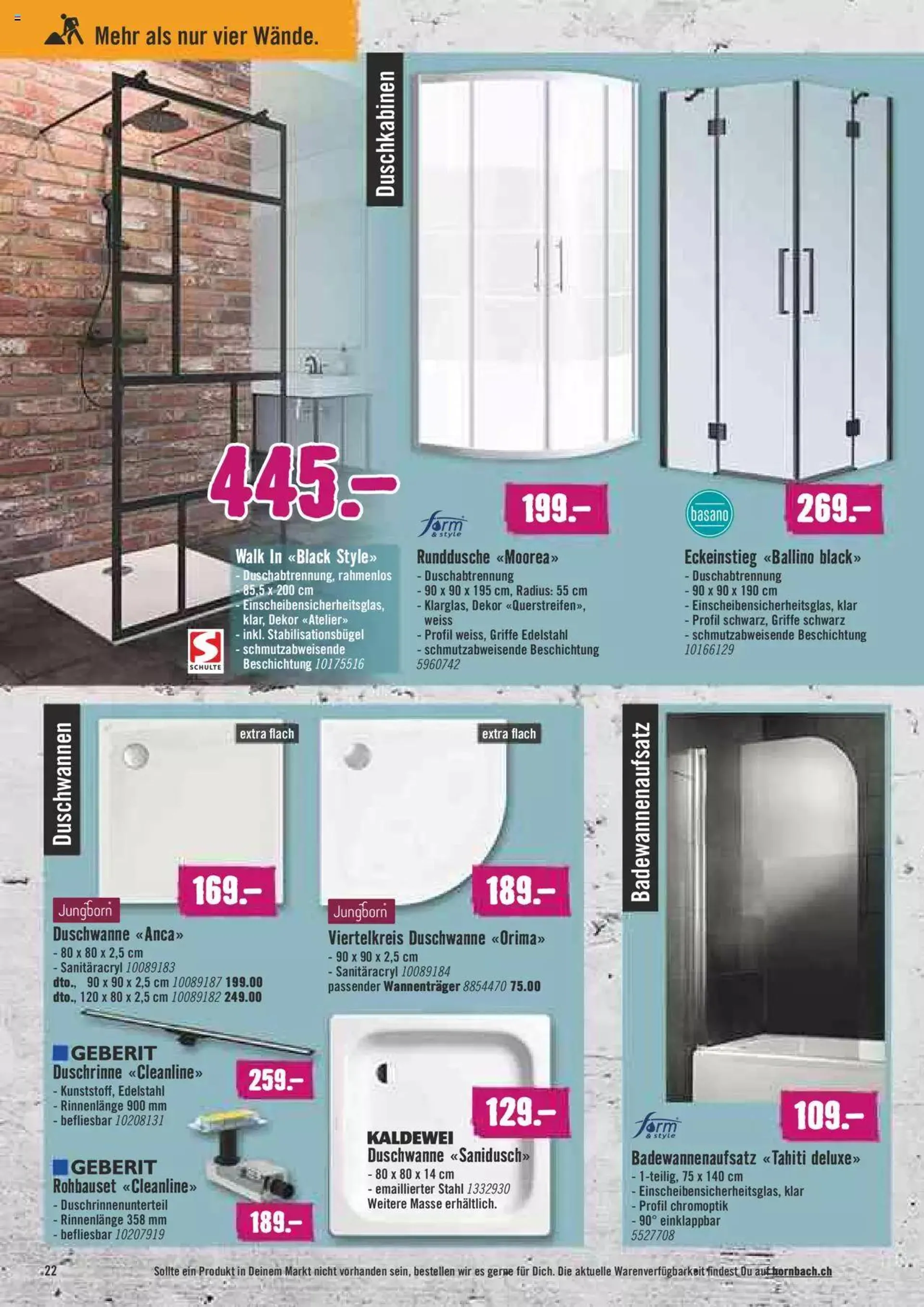 Hornbach Aktionen von 20. September bis 16. Oktober 2023 - Prospekt seite  22