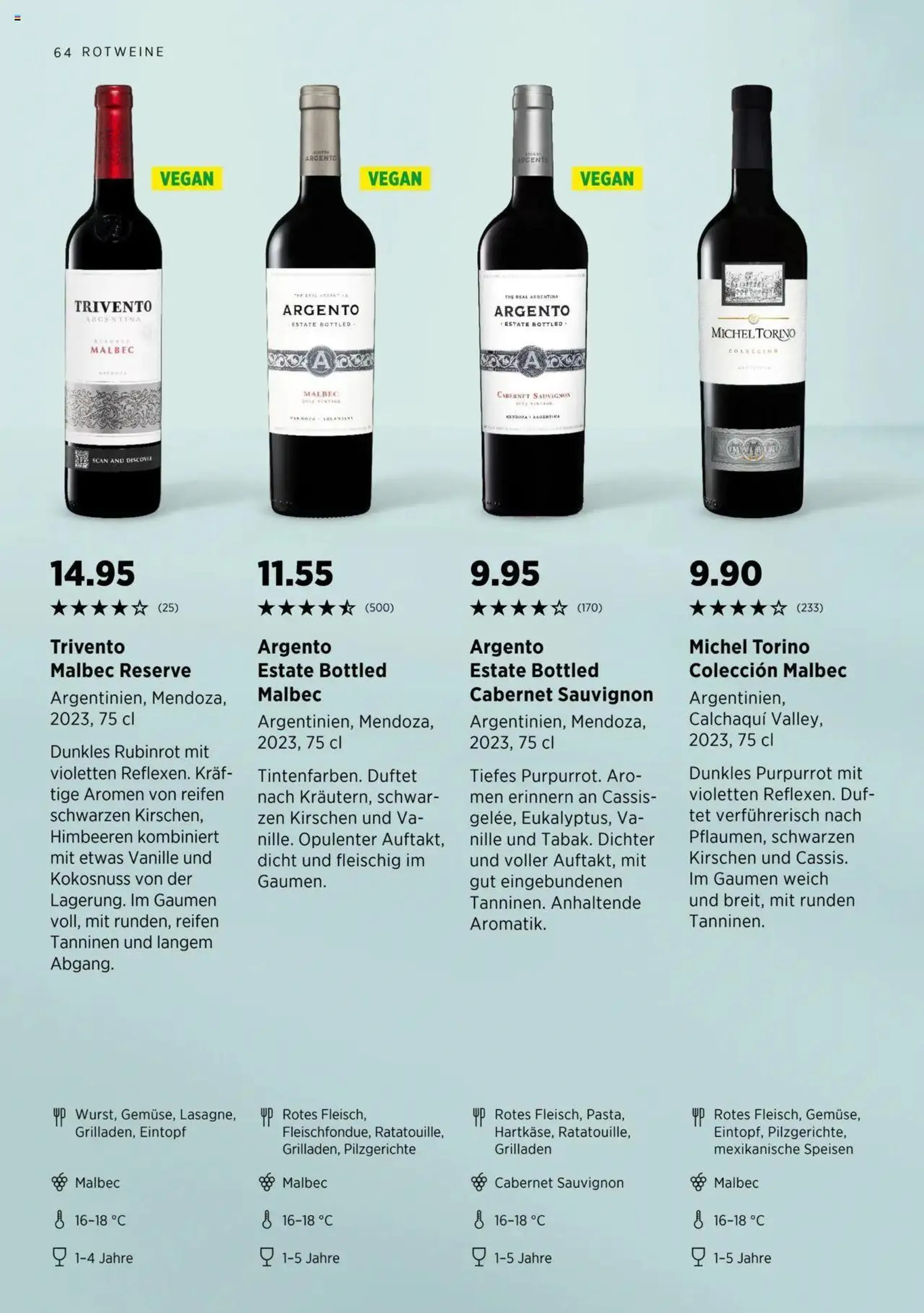 Denner Aktionen Wine Guide 2024/2025 von 11. September bis 31. Dezember 2024 - Prospekt seite  64