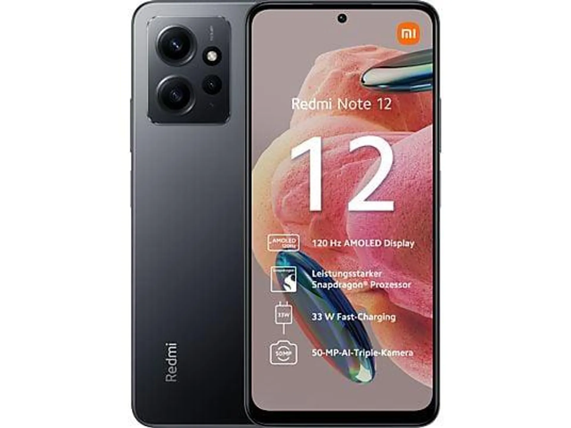 XIAOMI Redmi Note 12 4G - Smartphone (6.67 ", 128 GB, Onyx Gray)