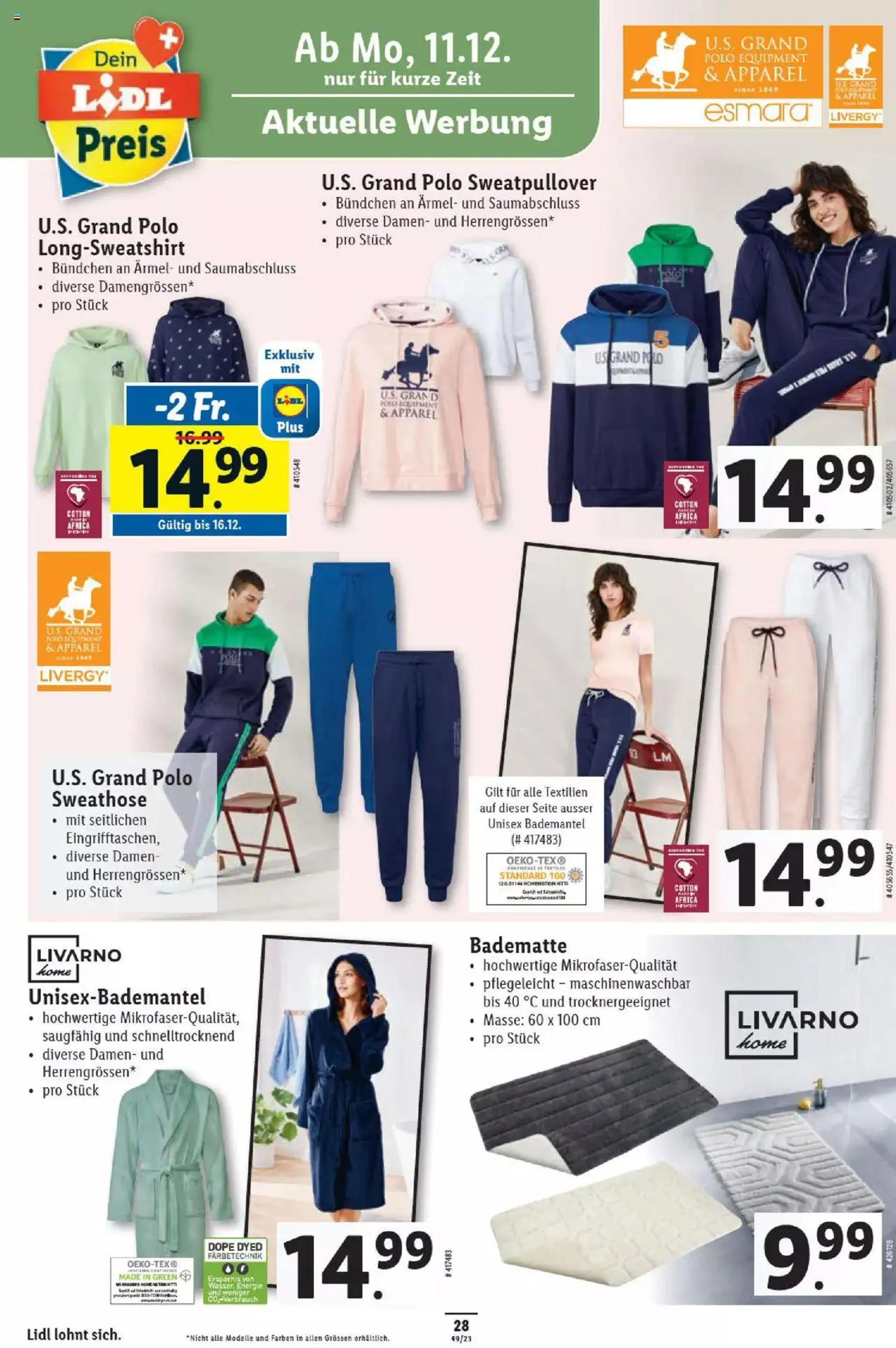 Lidl Aktionen von 7. Dezember bis 13. Dezember 2023 - Prospekt seite  28