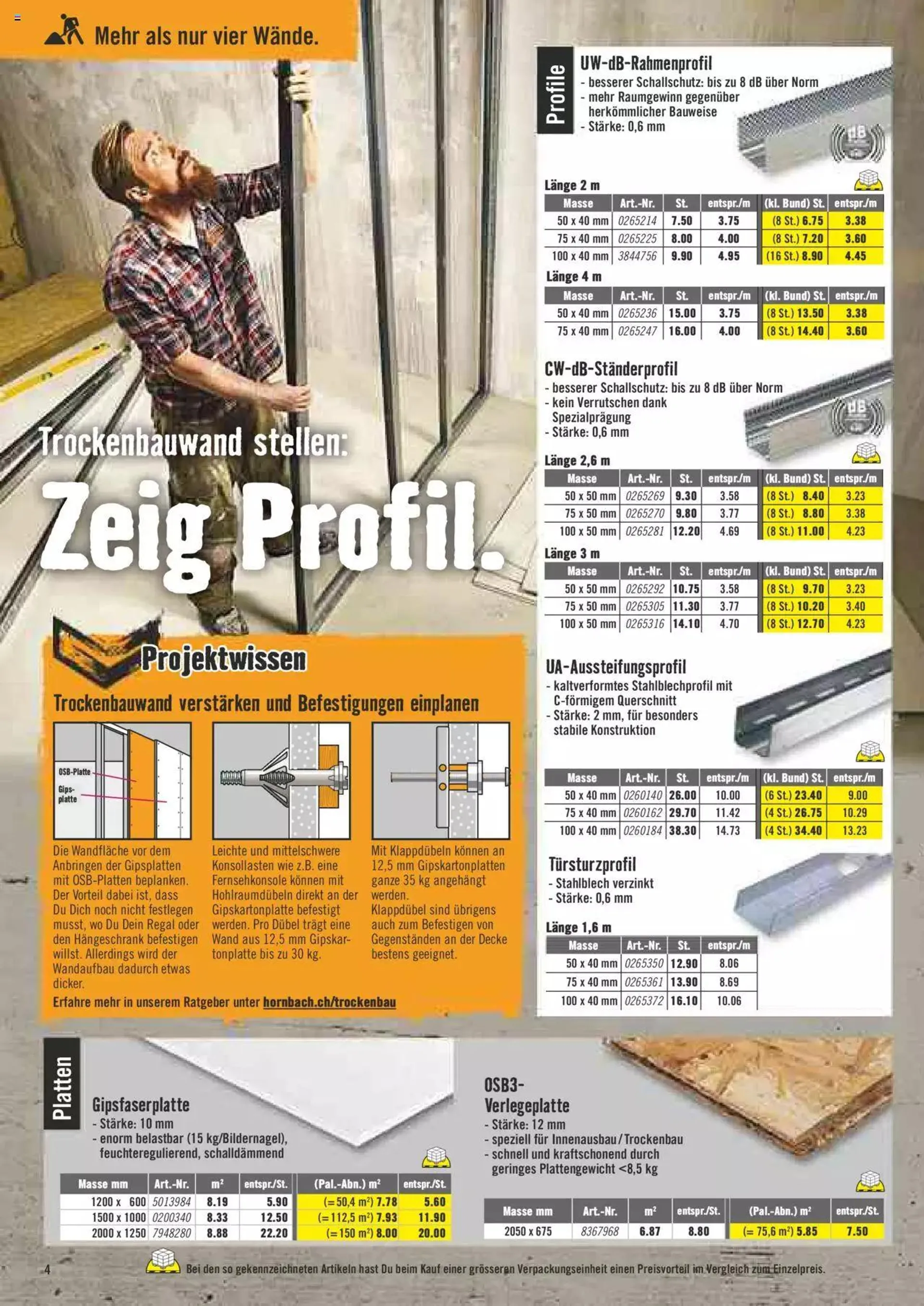 Hornbach Aktionen von 20. September bis 16. Oktober 2023 - Prospekt seite  4