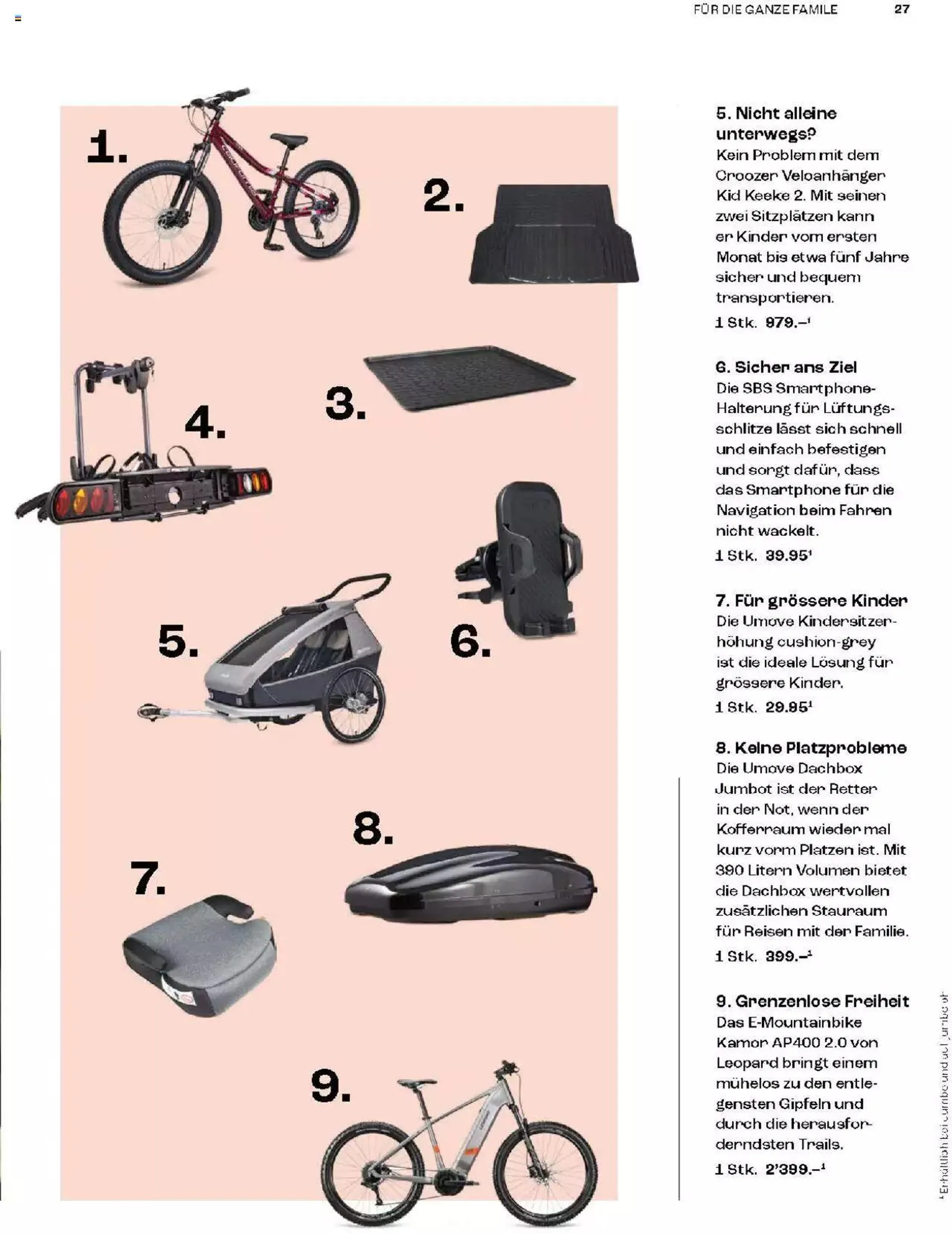 Coop Magazin Familien von 18. Juni bis 31. Dezember 2024 - Prospekt seite  27