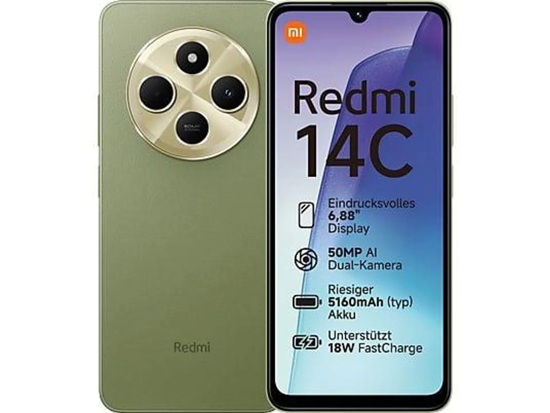 XIAOMI Redmi 14C 128 GB Sage Green Dual SIM