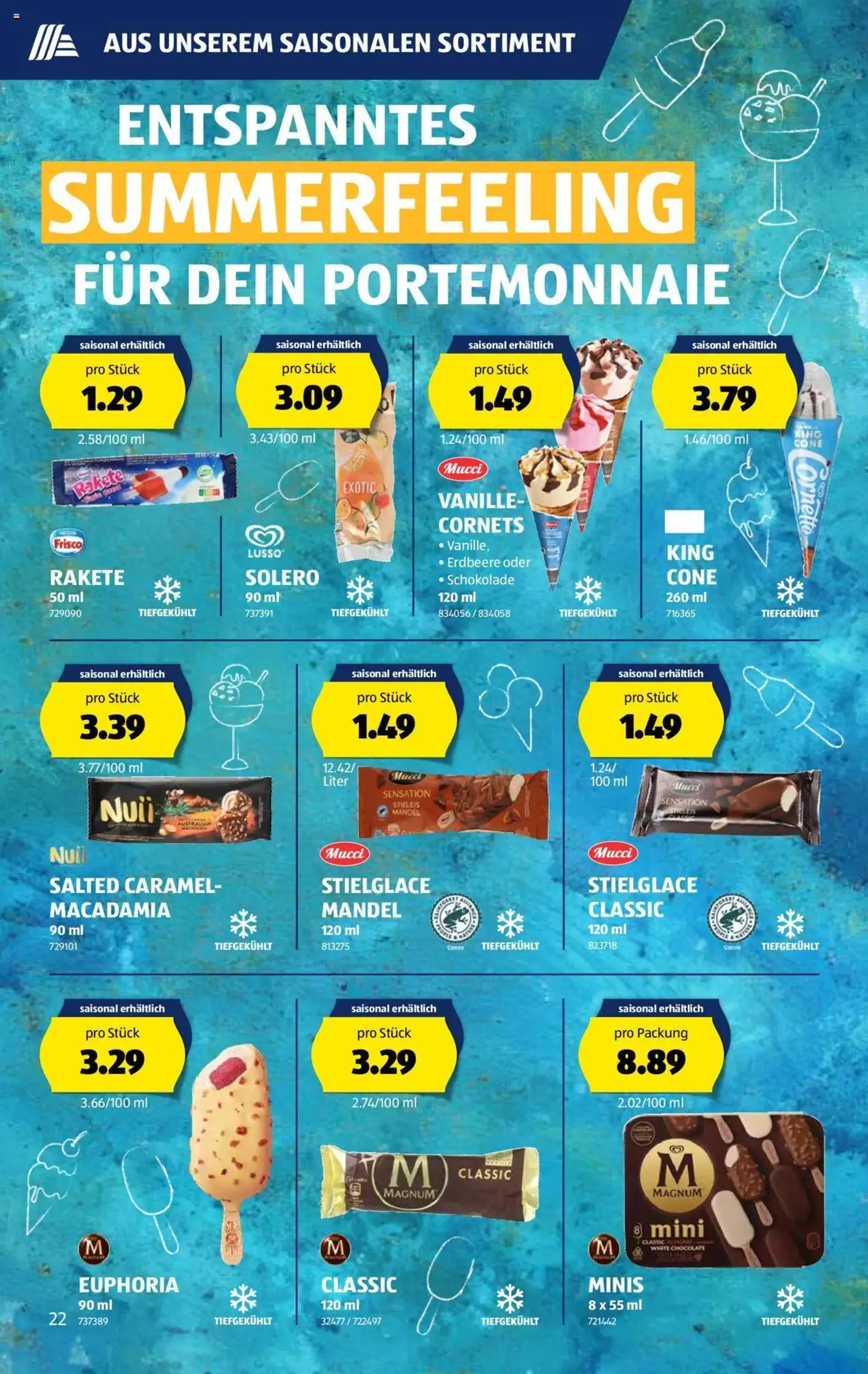 Aldi Aktionen von 4. Juli bis 10. Juli 2024 - Prospekt seite  22