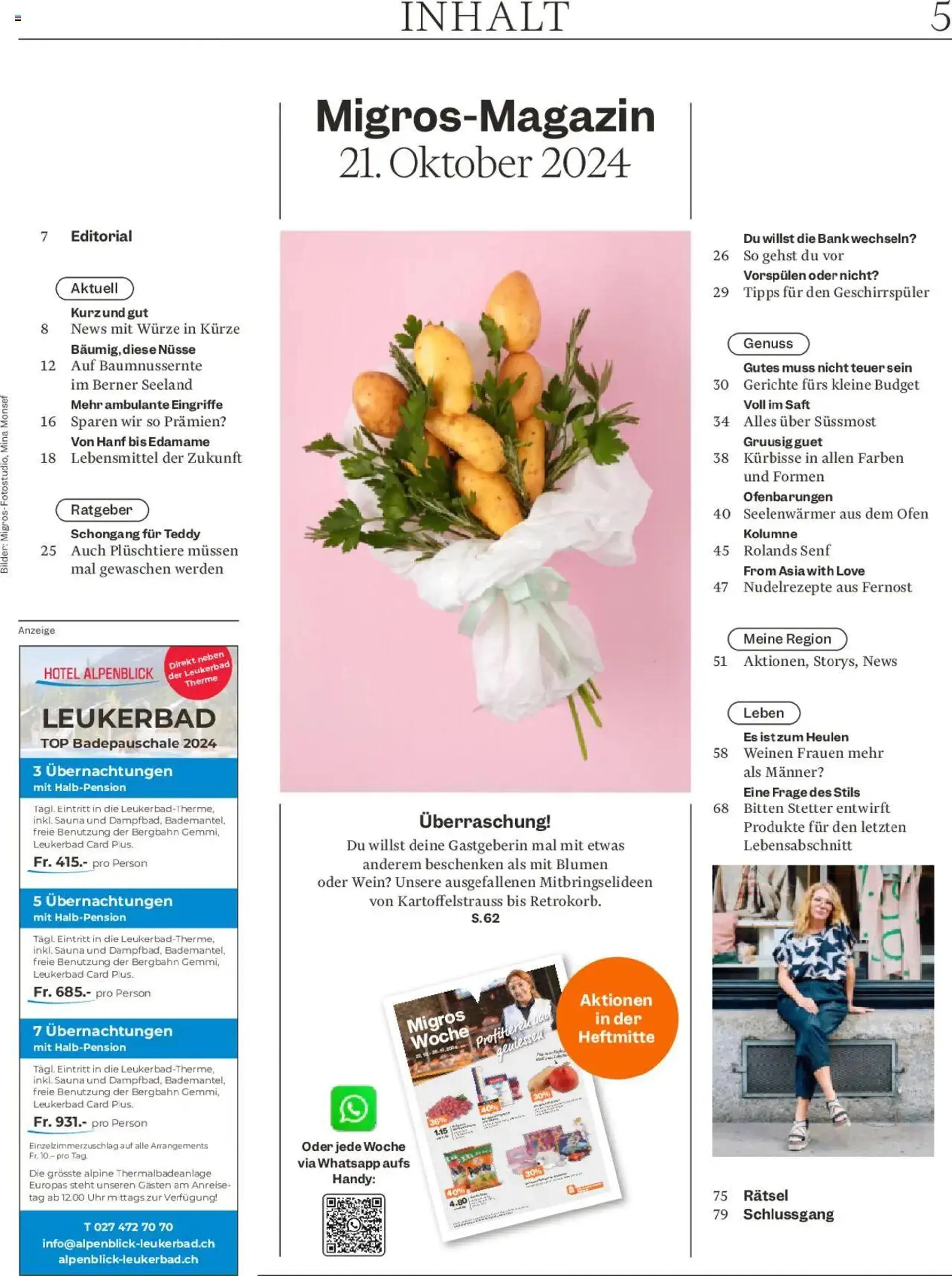 Migros - Magazin von 21. Oktober bis 27. Oktober 2024 - Prospekt seite  5