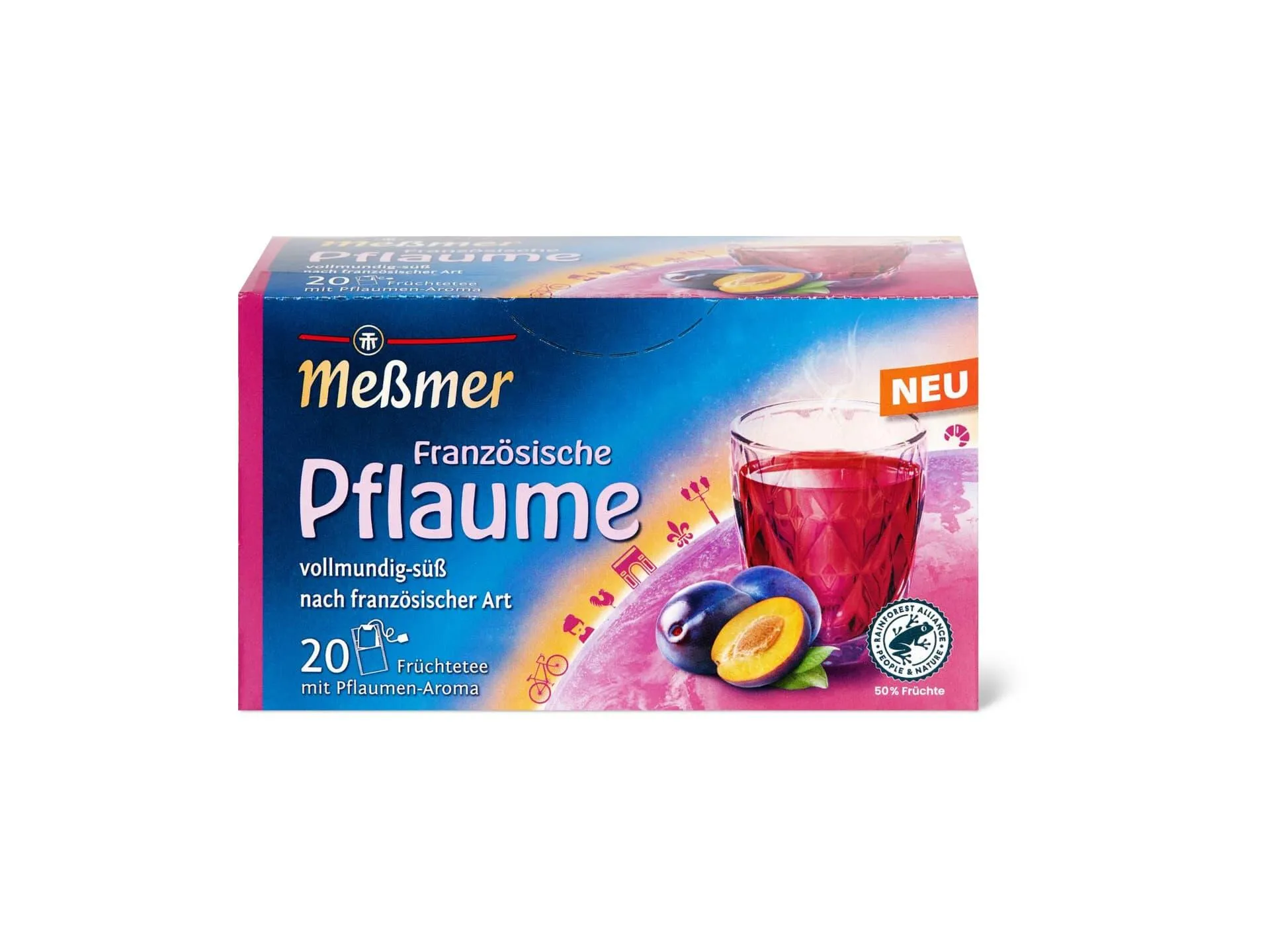 Messmer · Früchtetee · Pflaume Aroma