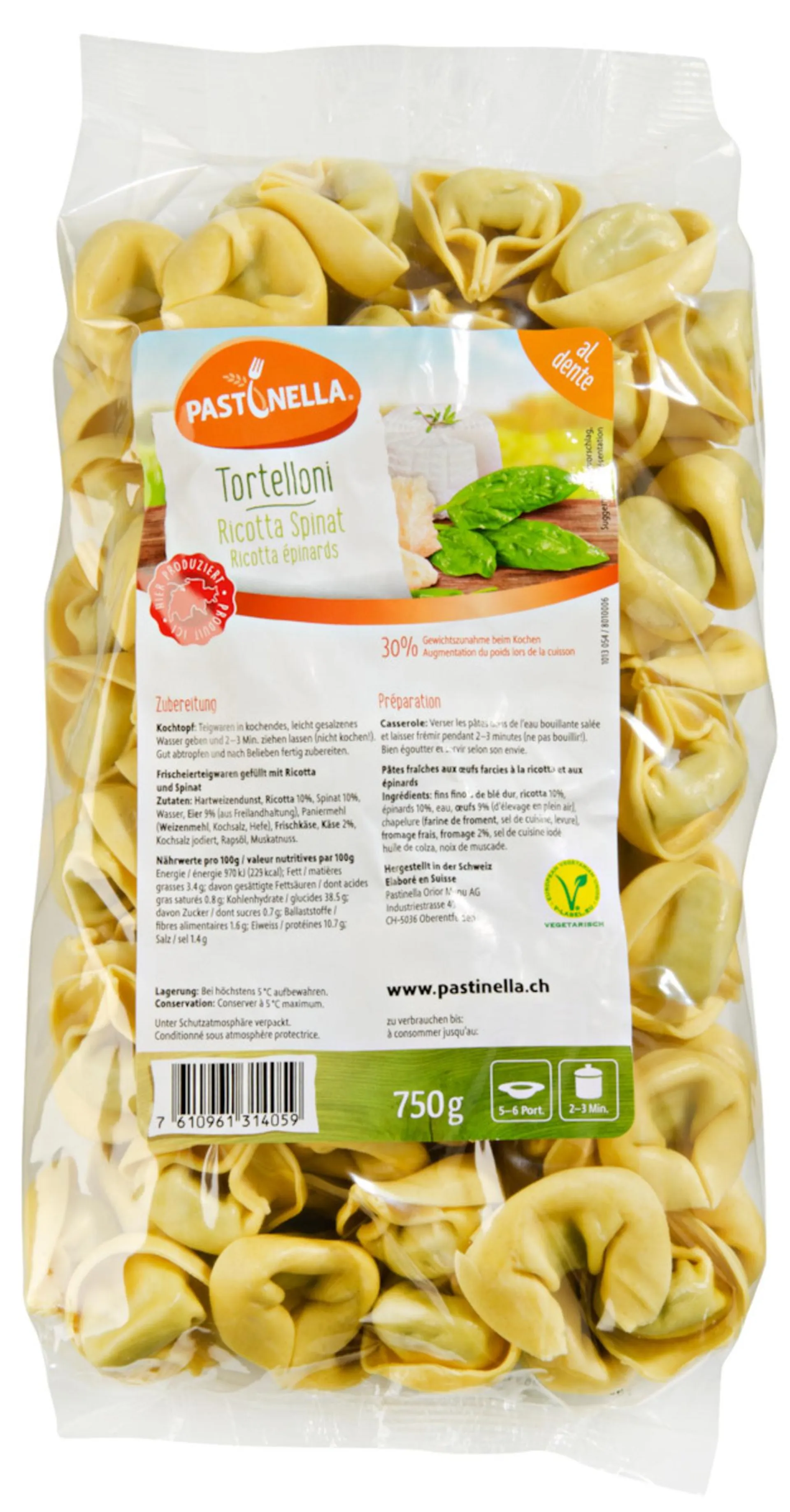 Pastinella Tortelloni Ricotta/Spinat