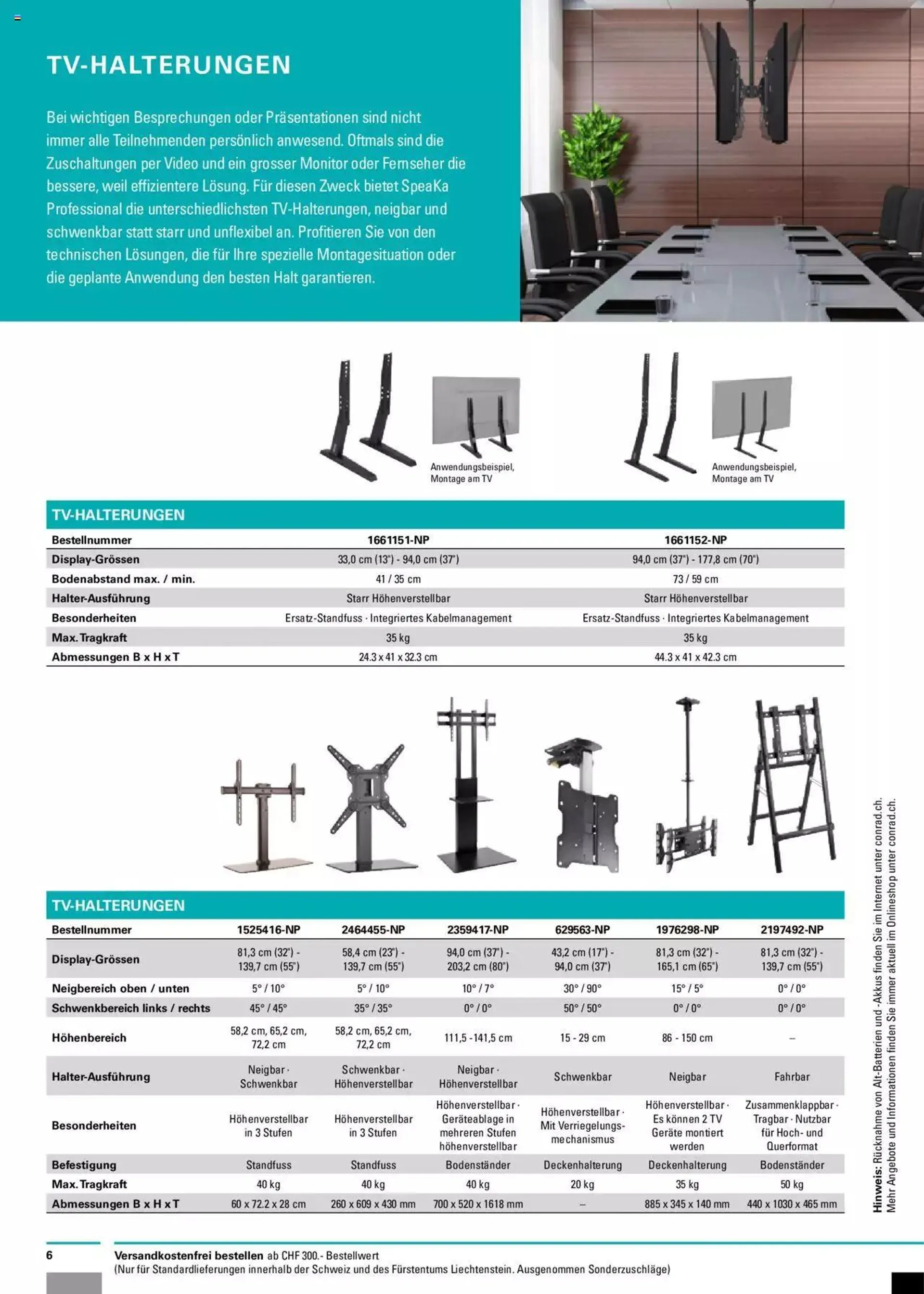 Conrad Halter Systeme von 5. September bis 31. Dezember 2024 - Prospekt seite  6