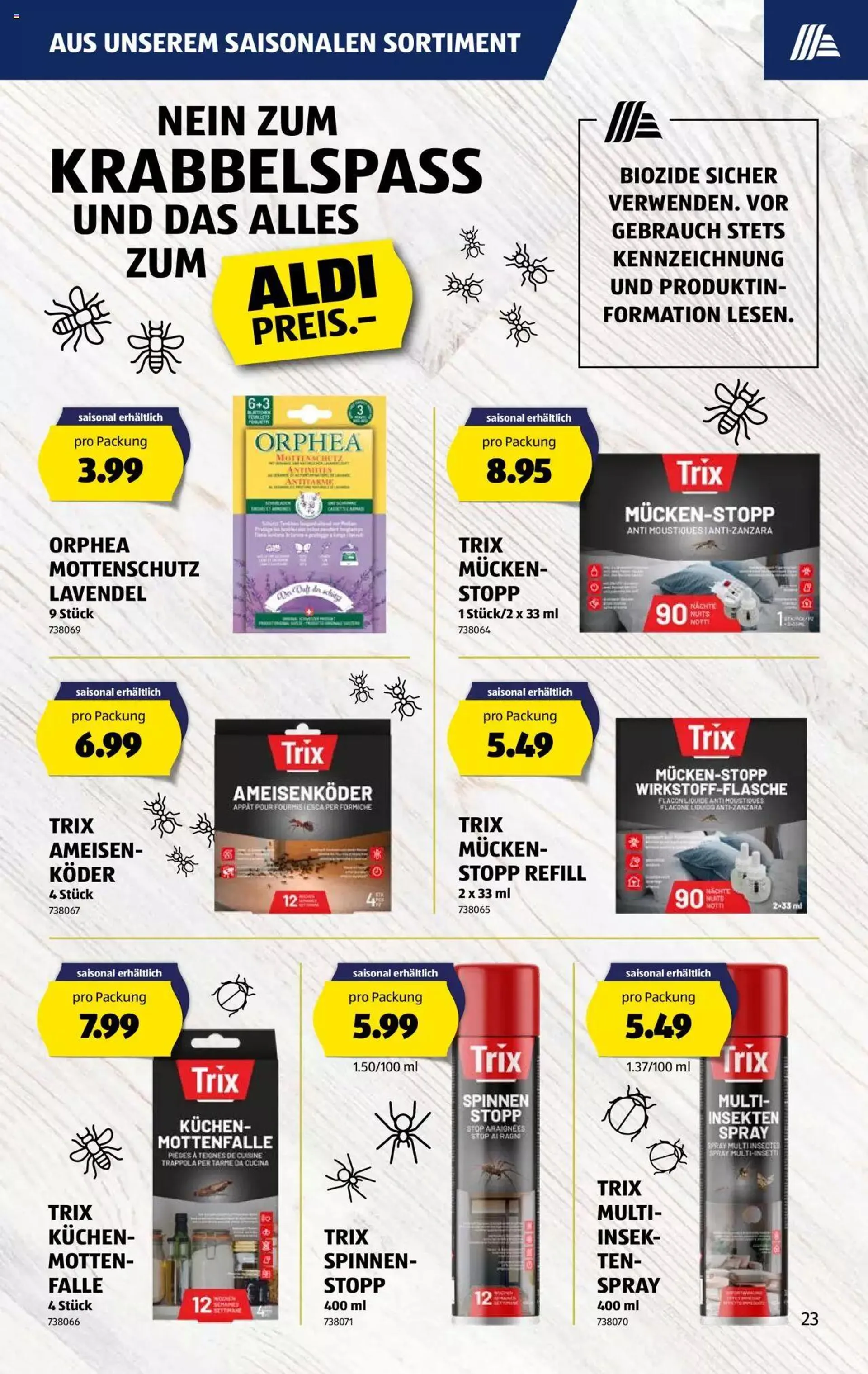 Aldi Aktionen von 13. Juni bis 19. Juni 2024 - Prospekt seite  23