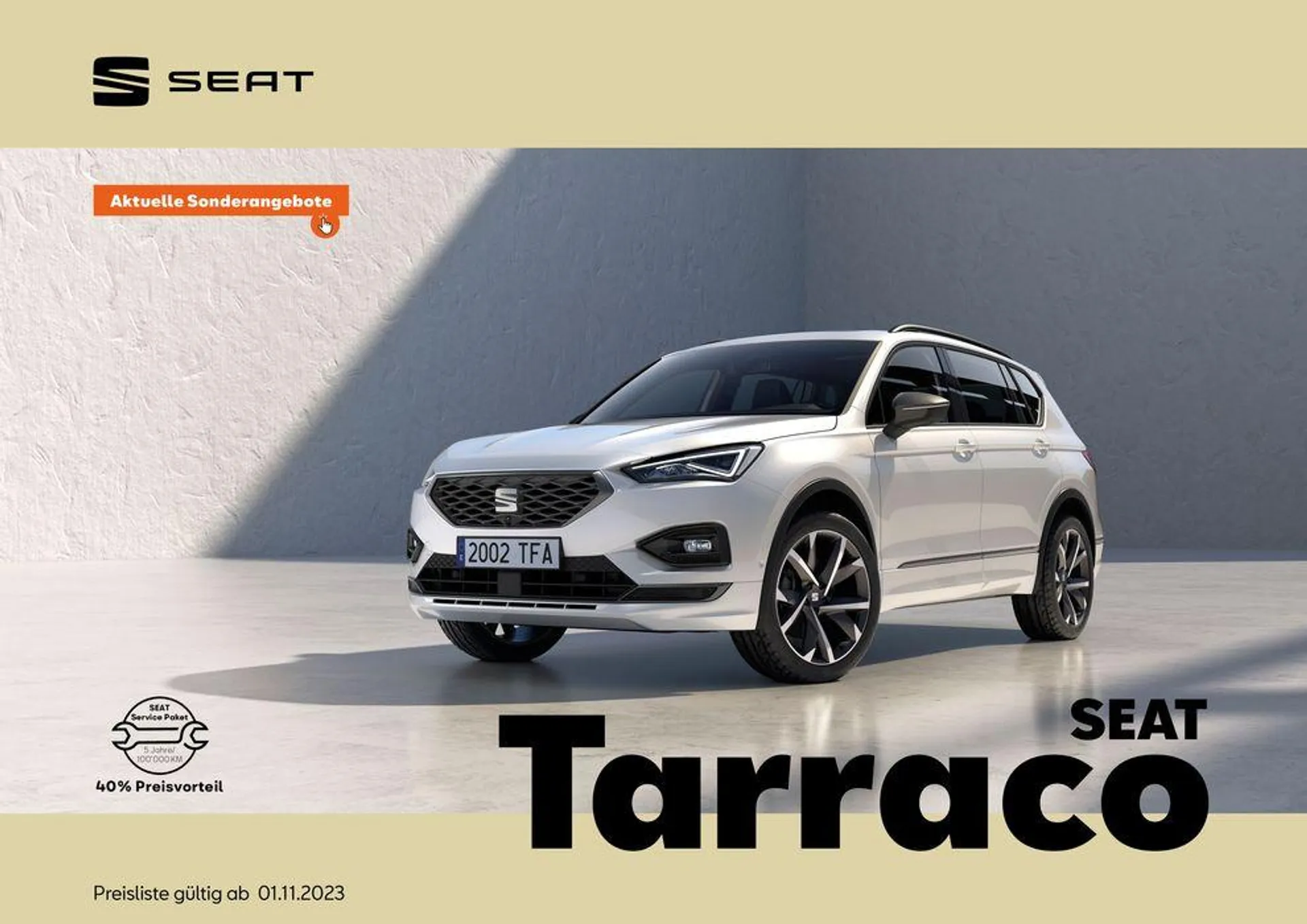 SEAT Tarraco 2024 von 13. November bis 31. Dezember 2024 - Prospekt seite  1