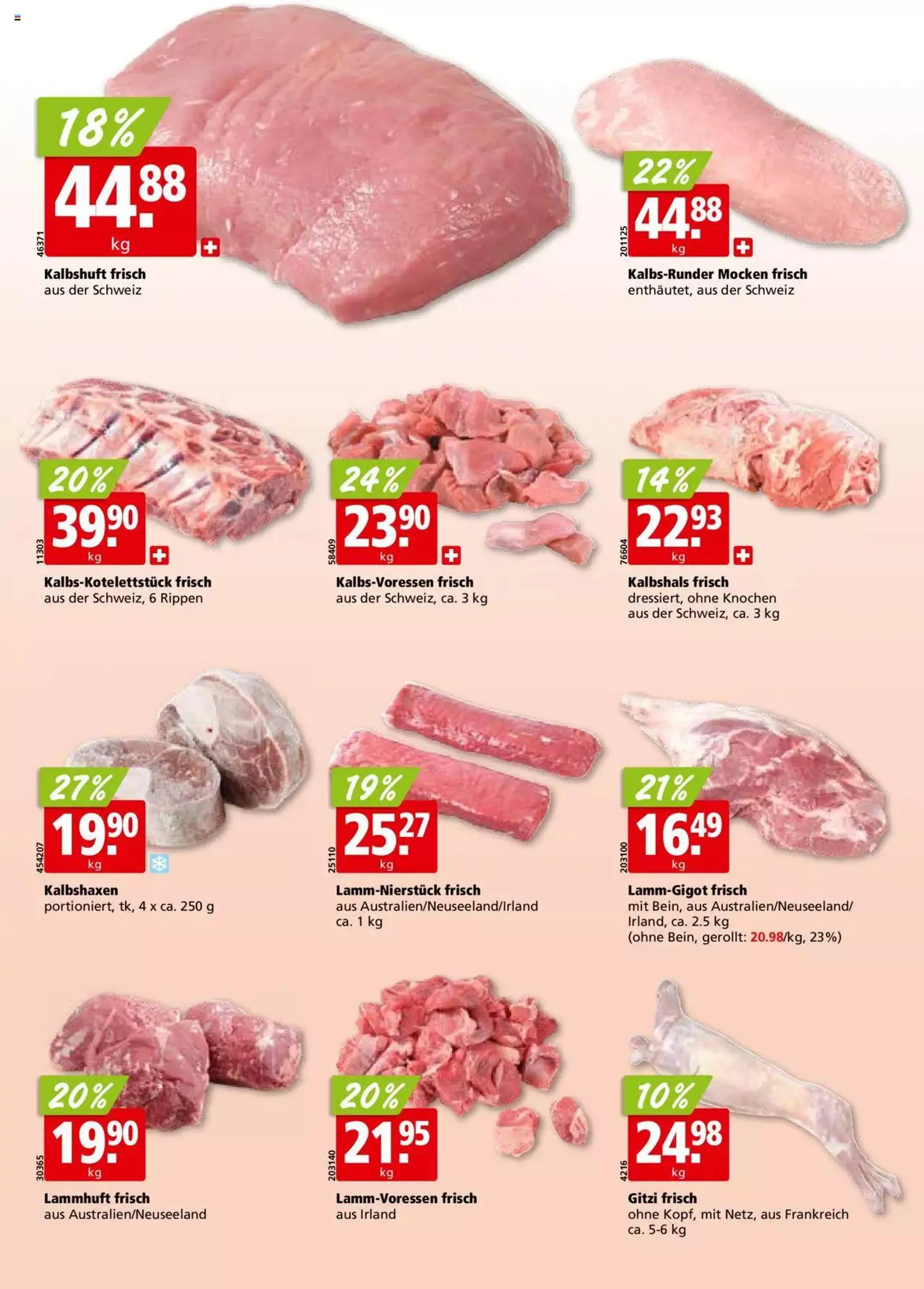 Aligro Aktionen für Businesskunden - Chavannes, Matran, Genf, Sitten von 18. Dezember bis 23. Dezember 2023 - Prospekt seite  10