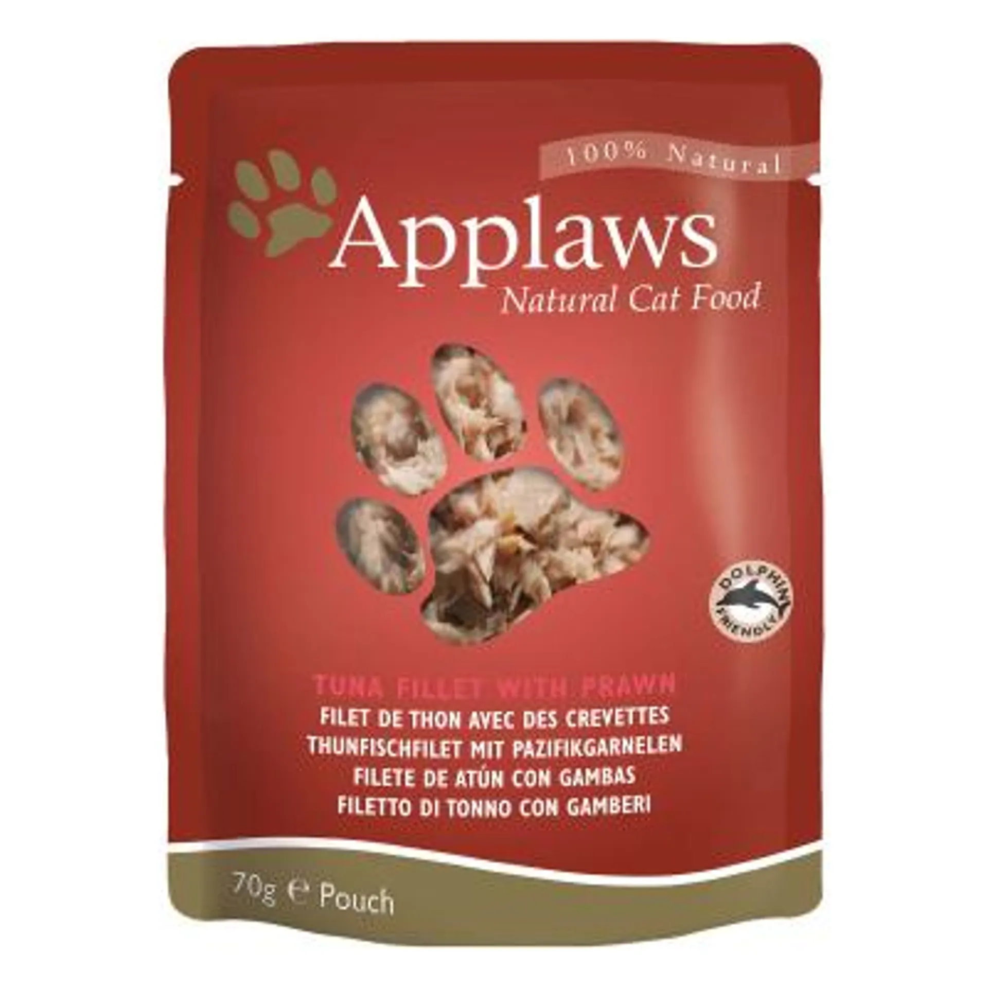 Applaws Pouch Tuna Filet & Tiger Prawn 12x70g