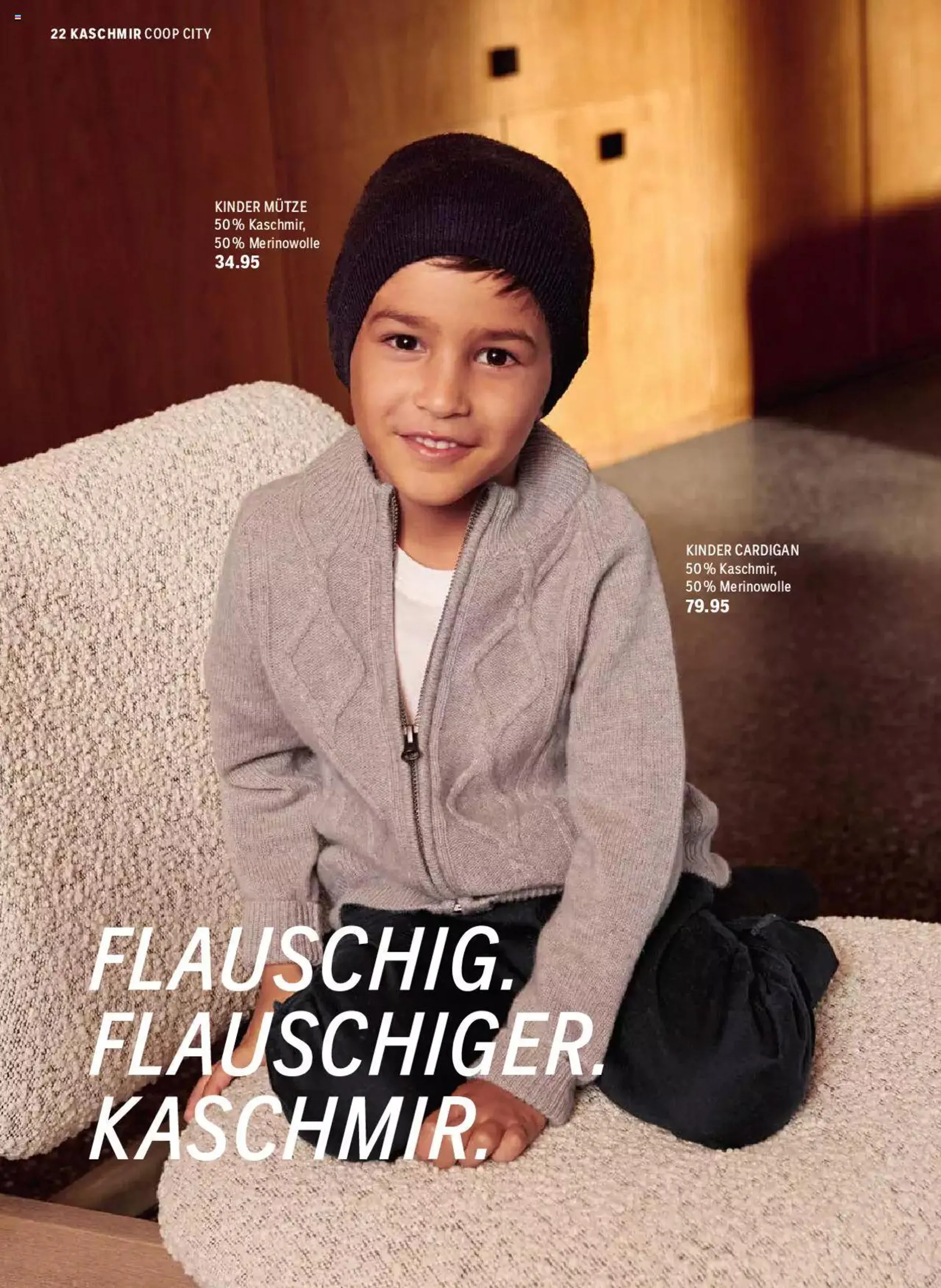 Coop City Aktionen Cashmere Collection von 5. September bis 31. Dezember 2023 - Prospekt seite  22