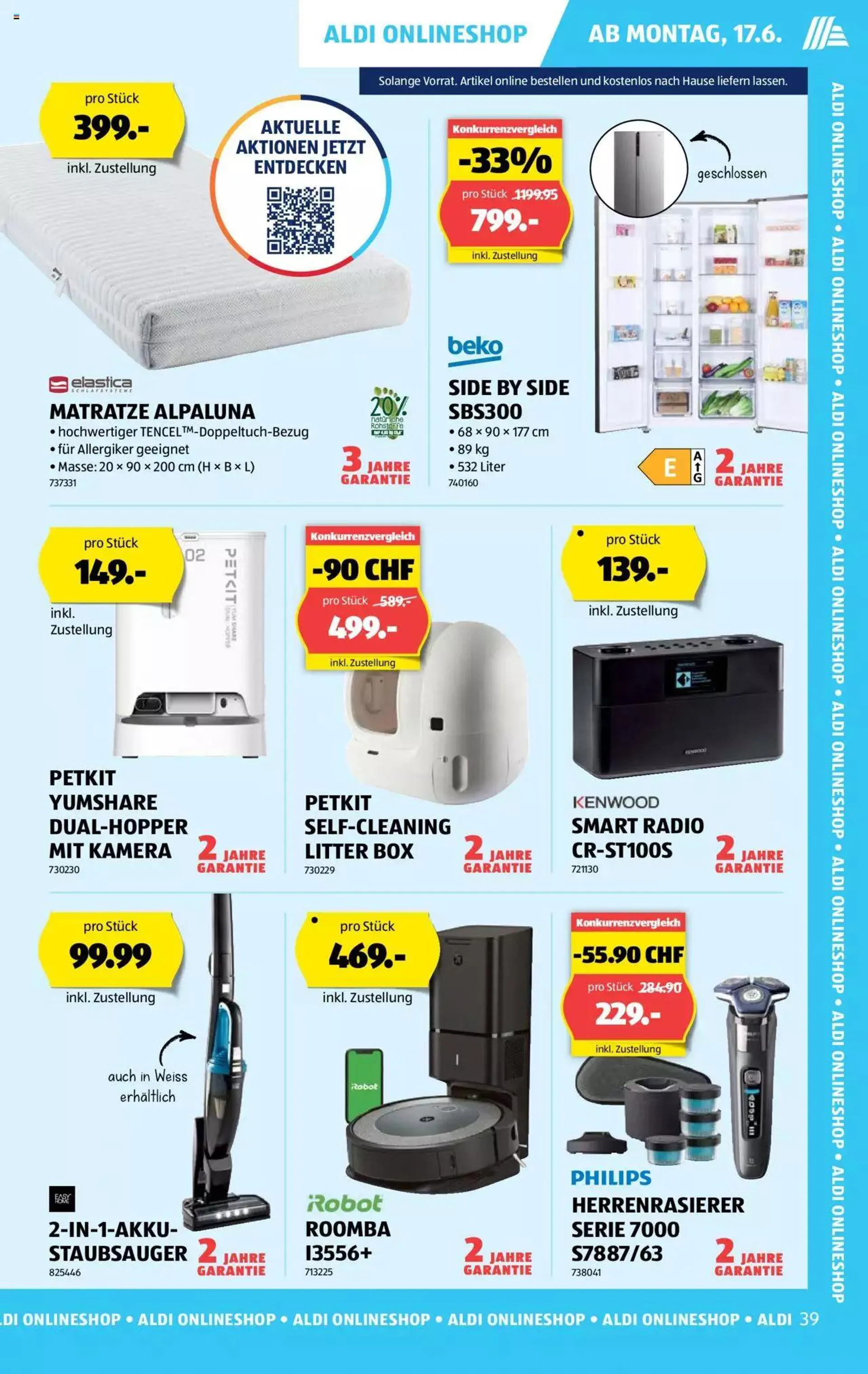 Aldi Aktionen von 13. Juni bis 19. Juni 2024 - Prospekt seite  39