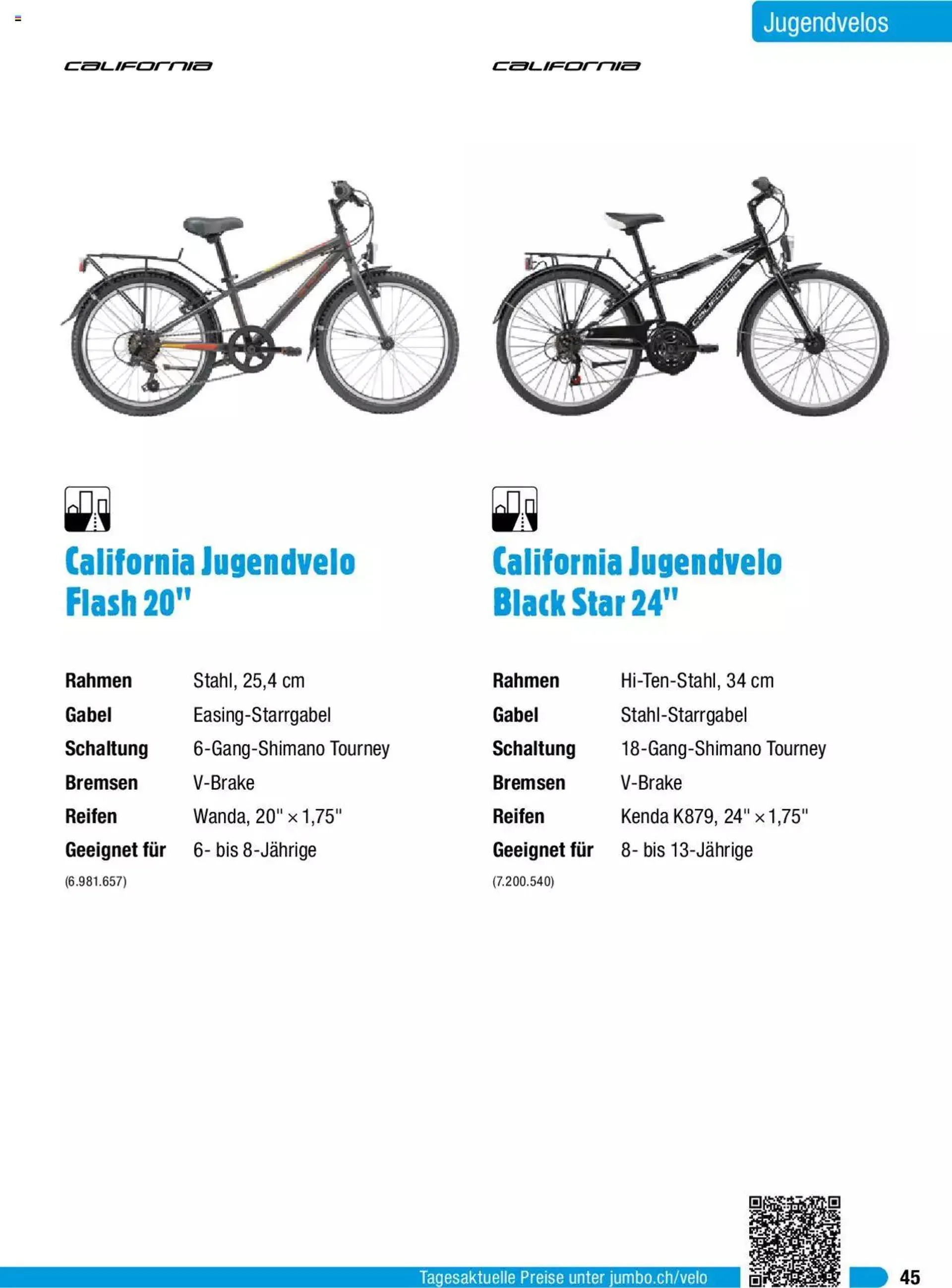Jumbo Aktionen Dein Velo 2024 von 29. Januar bis 31. Dezember 2024 - Prospekt seite  45