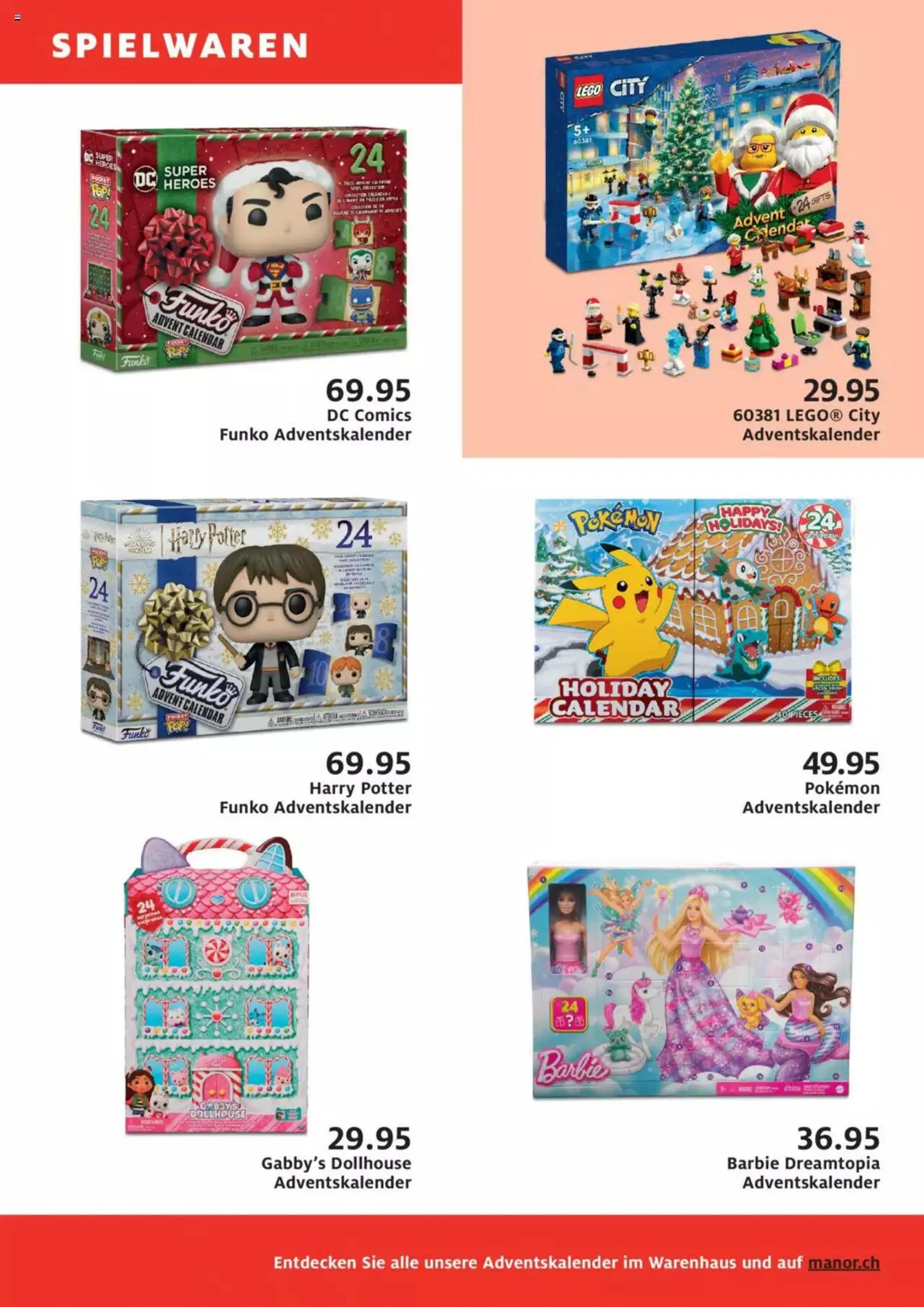 Manor Adventskalender von 19. Oktober bis 31. Dezember 2023 - Prospekt seite  8