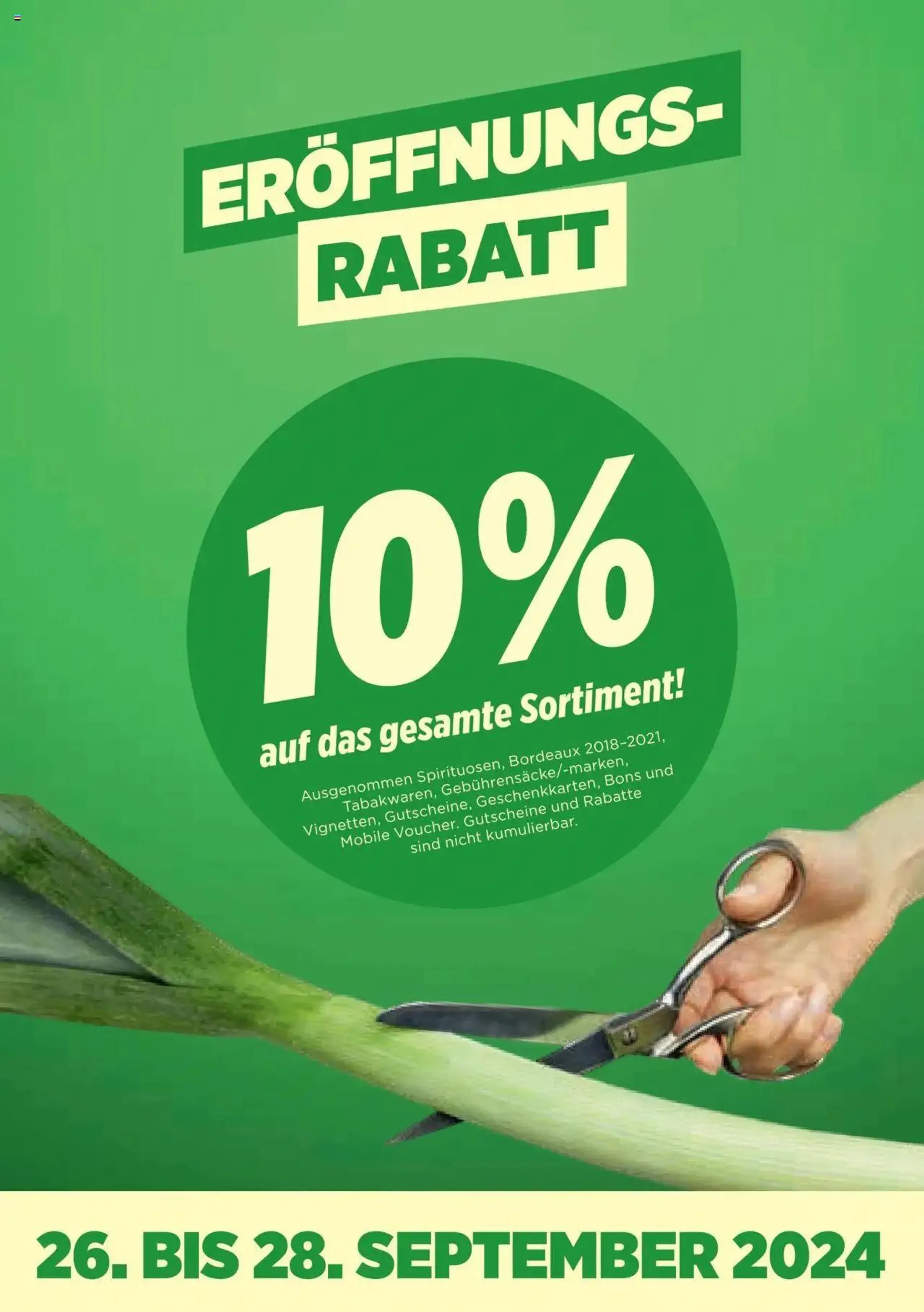 Denner Aktionen Neueröffnungsangebote, Marktgasse von 2. September bis 31. Dezember 2024 - Prospekt seite  2