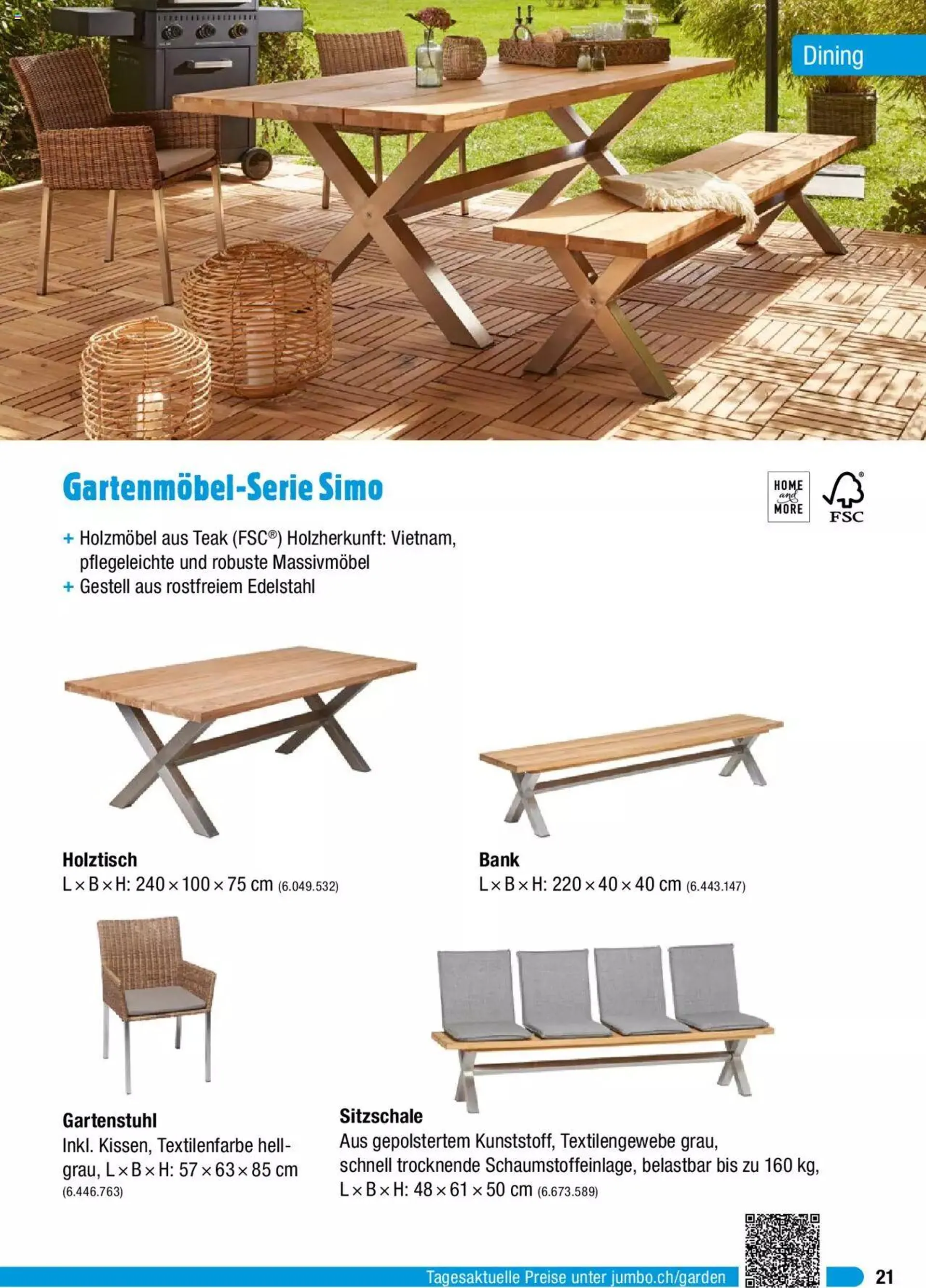 Jumbo Gartenmobelbroschure 2023 von 27. Februar bis 31. Dezember 2023 - Prospekt seite  21