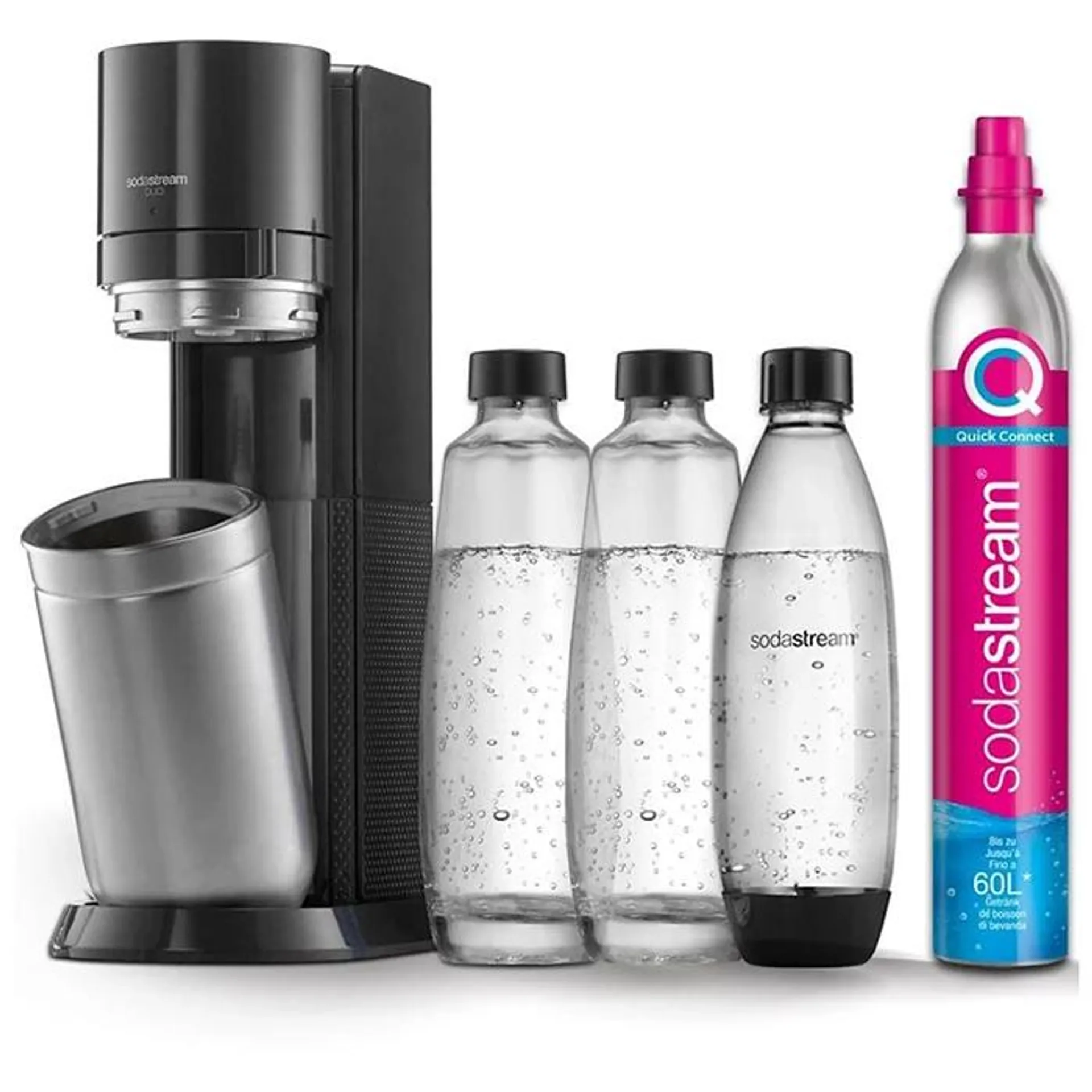 SODASTREAM Duo Mega Pack, Schwarz