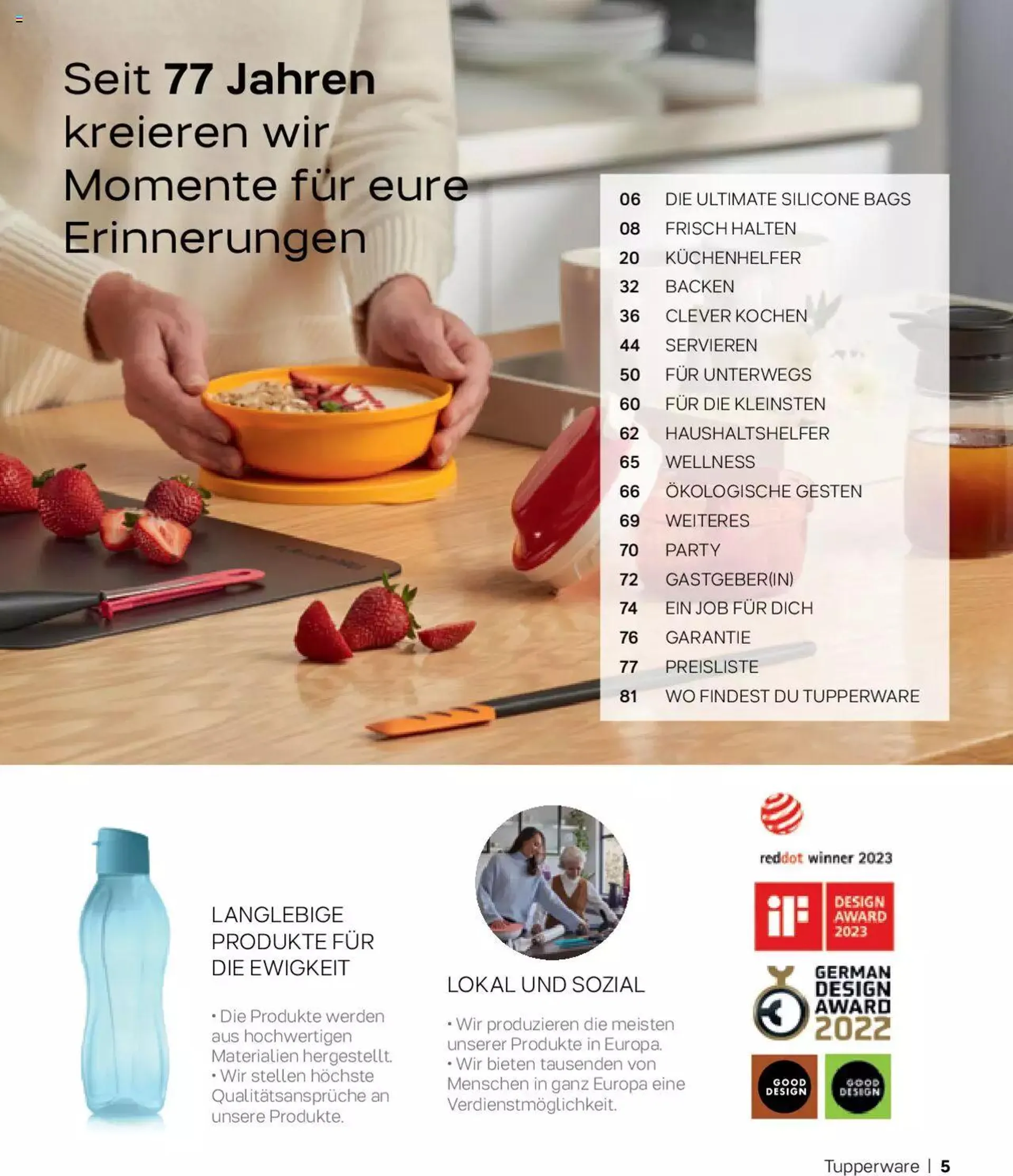 Tupperware Aktionen Herbst / Winter 2023 von 1. November bis 31. Dezember 2023 - Prospekt seite  5