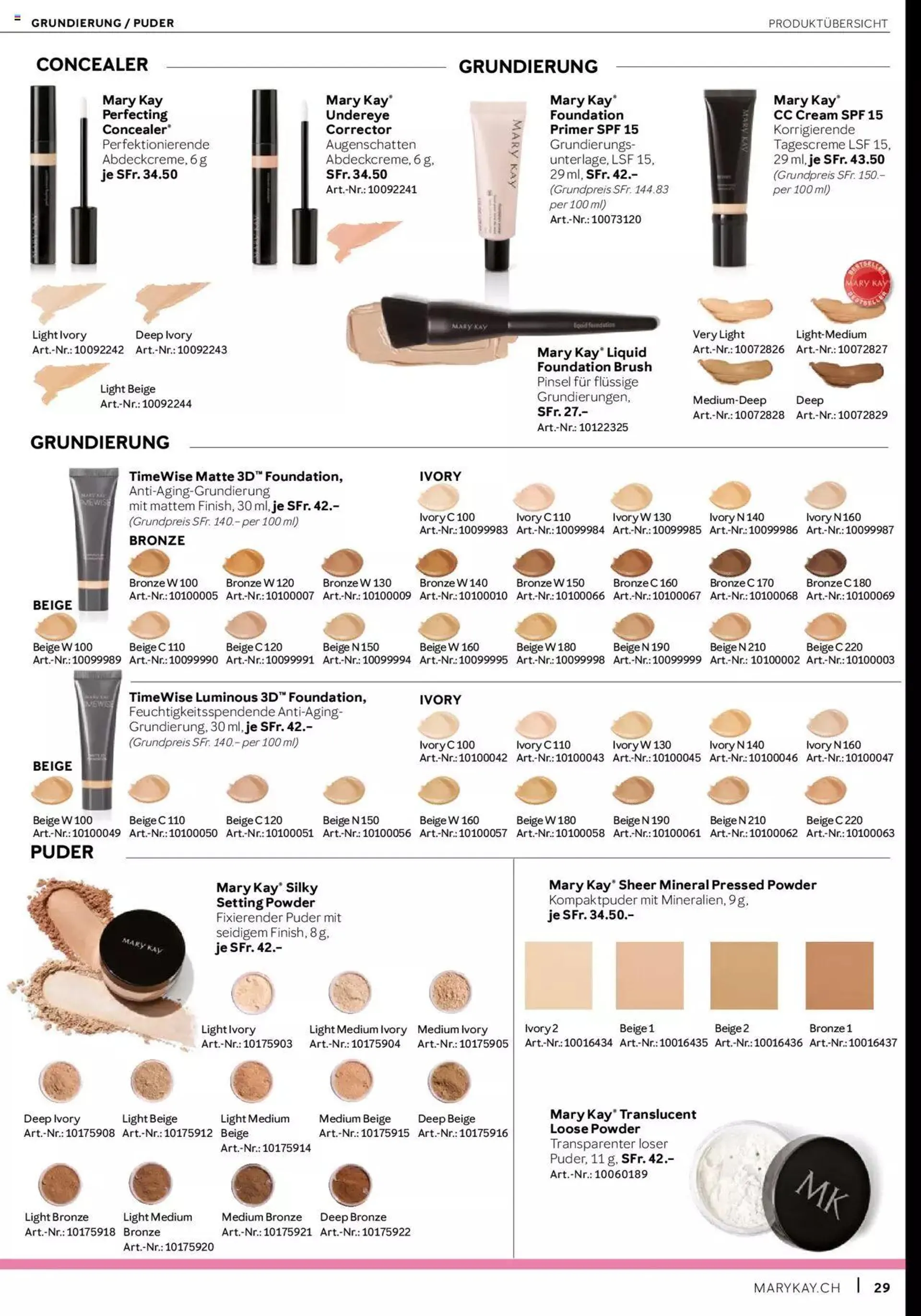Mary Kay Aktionen von 16. Januar bis 31. Dezember 2023 - Prospekt seite  29