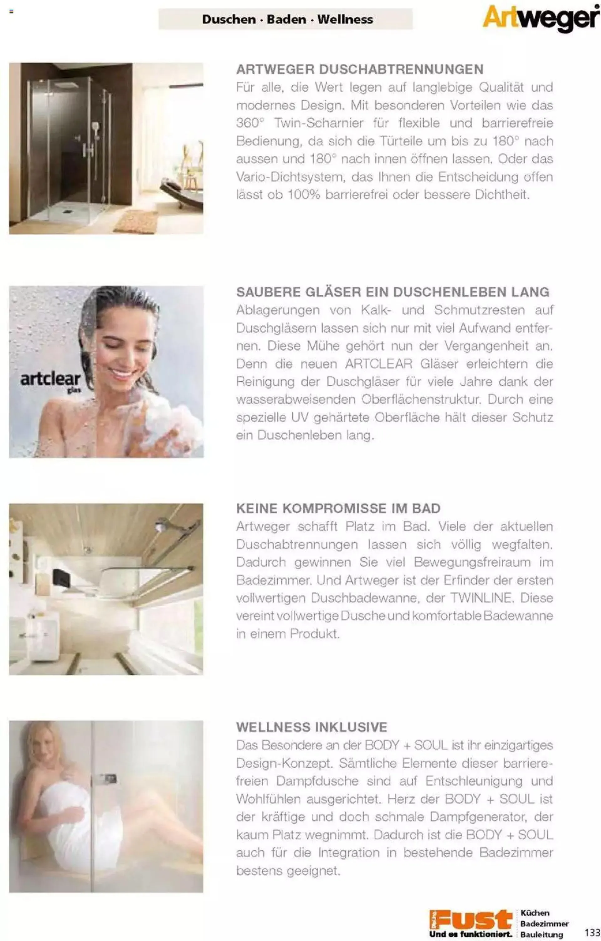 Fust Badezimmermagazin von 17. April bis 31. Dezember 2023 - Prospekt seite  133