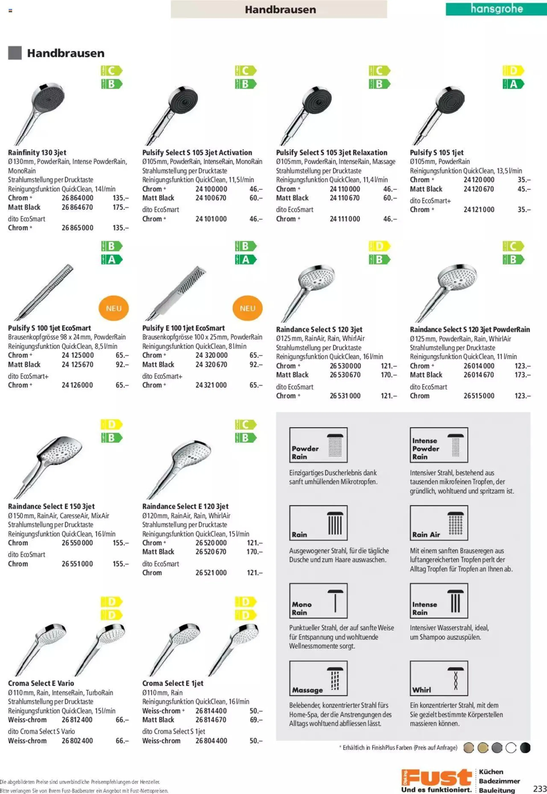 Fust Aktionen Badezimmermagazin von 17. April bis 31. Dezember 2024 - Prospekt seite  233