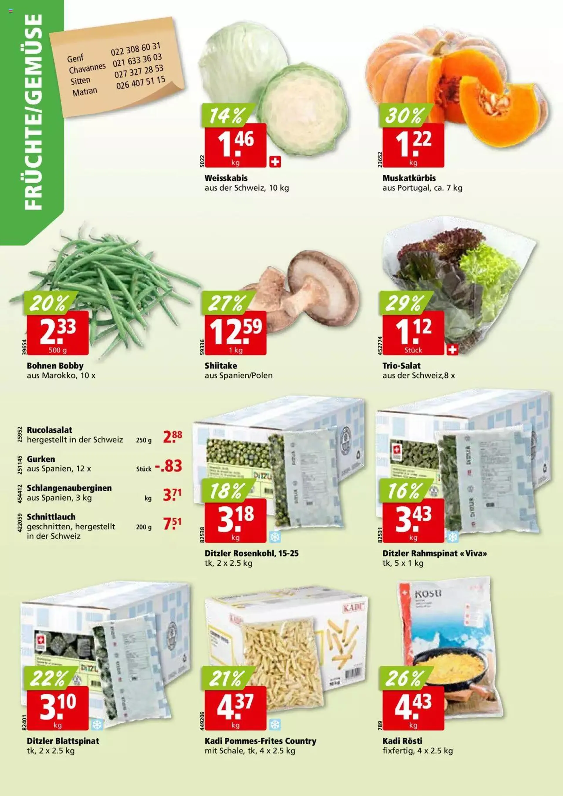 Aligro Aktionen für Businesskunden - Chavannes, Matran, Genf, Sitten von 4. Dezember bis 9. Dezember 2023 - Prospekt seite  2
