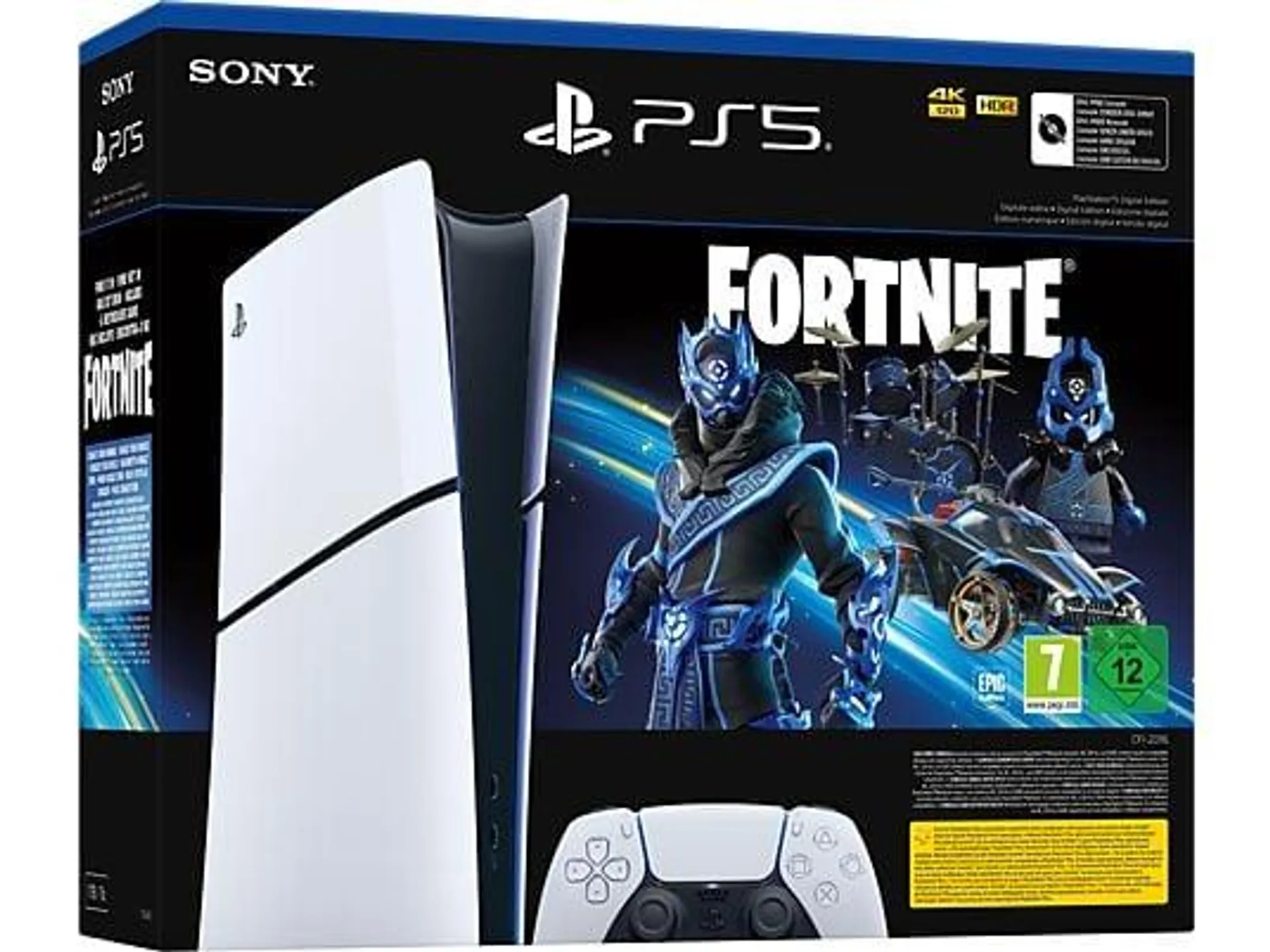 SONY PlayStation 5 Slim Digital Edition - Fortnite Cobalt Star Bundle Spielekonsole