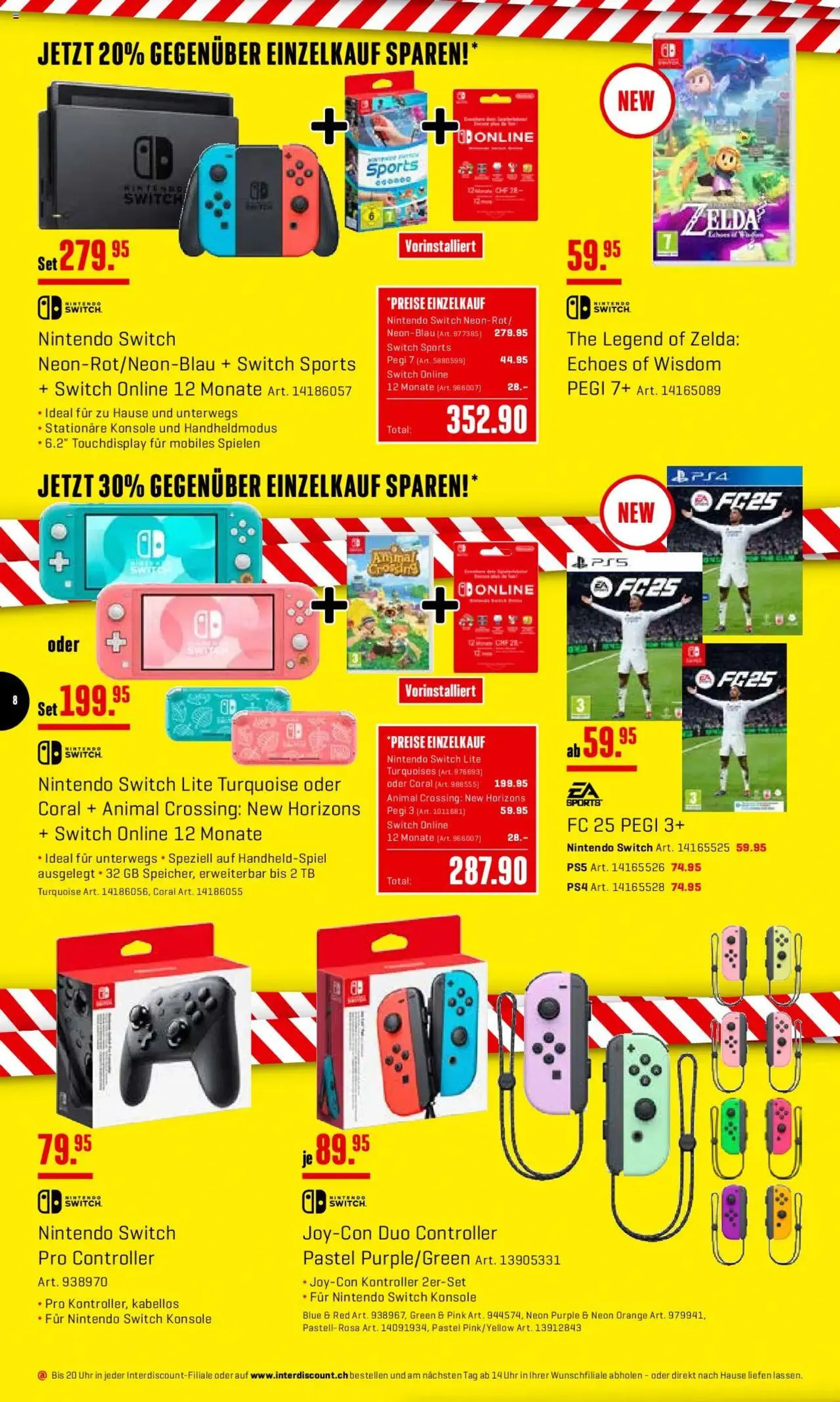 Interdiscount Aktionen von 7. Oktober bis 20. Oktober 2024 - Prospekt seite  8