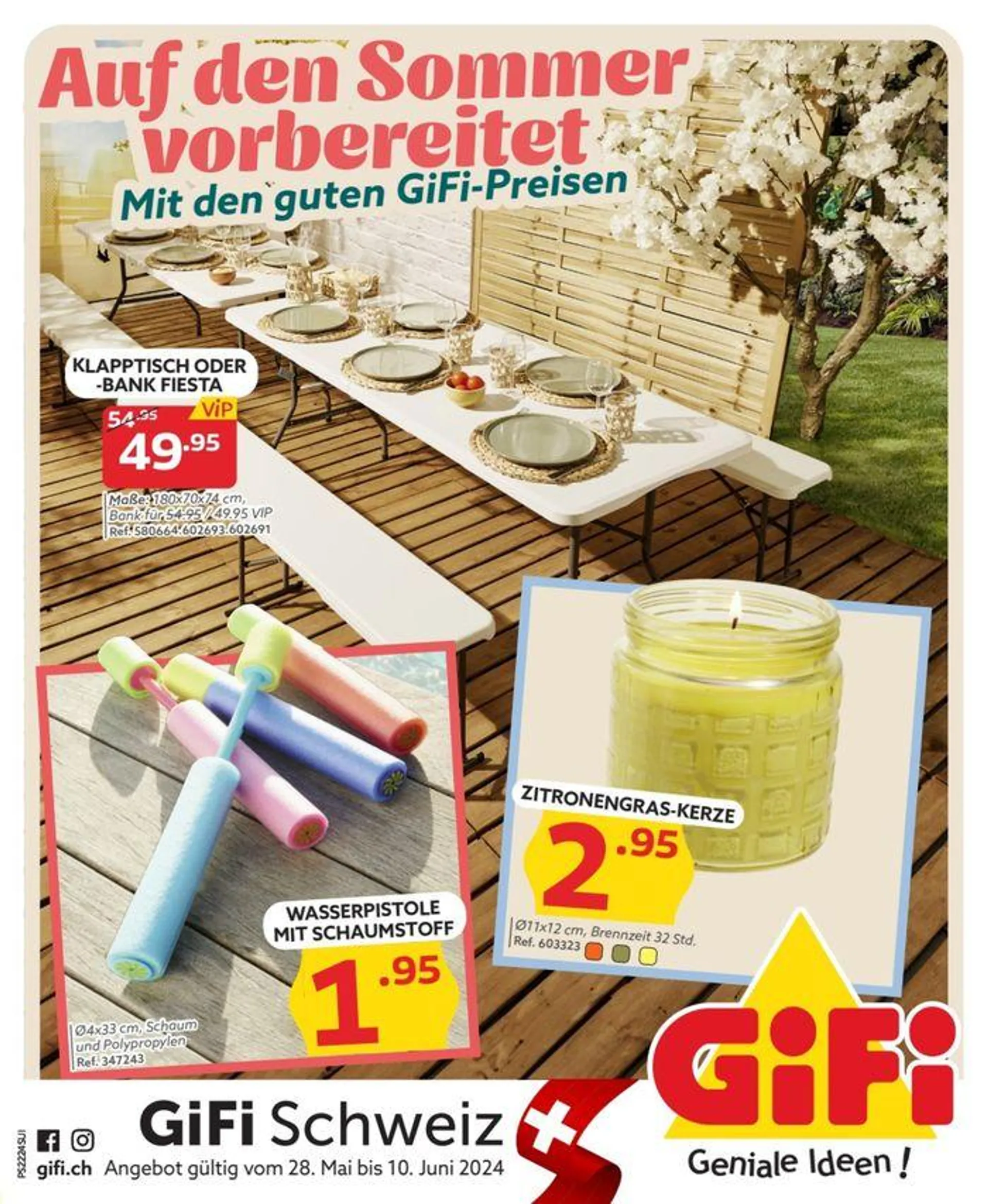 Auf den Sommer vorbereitet mit den guten Gifi-Preisen - 1