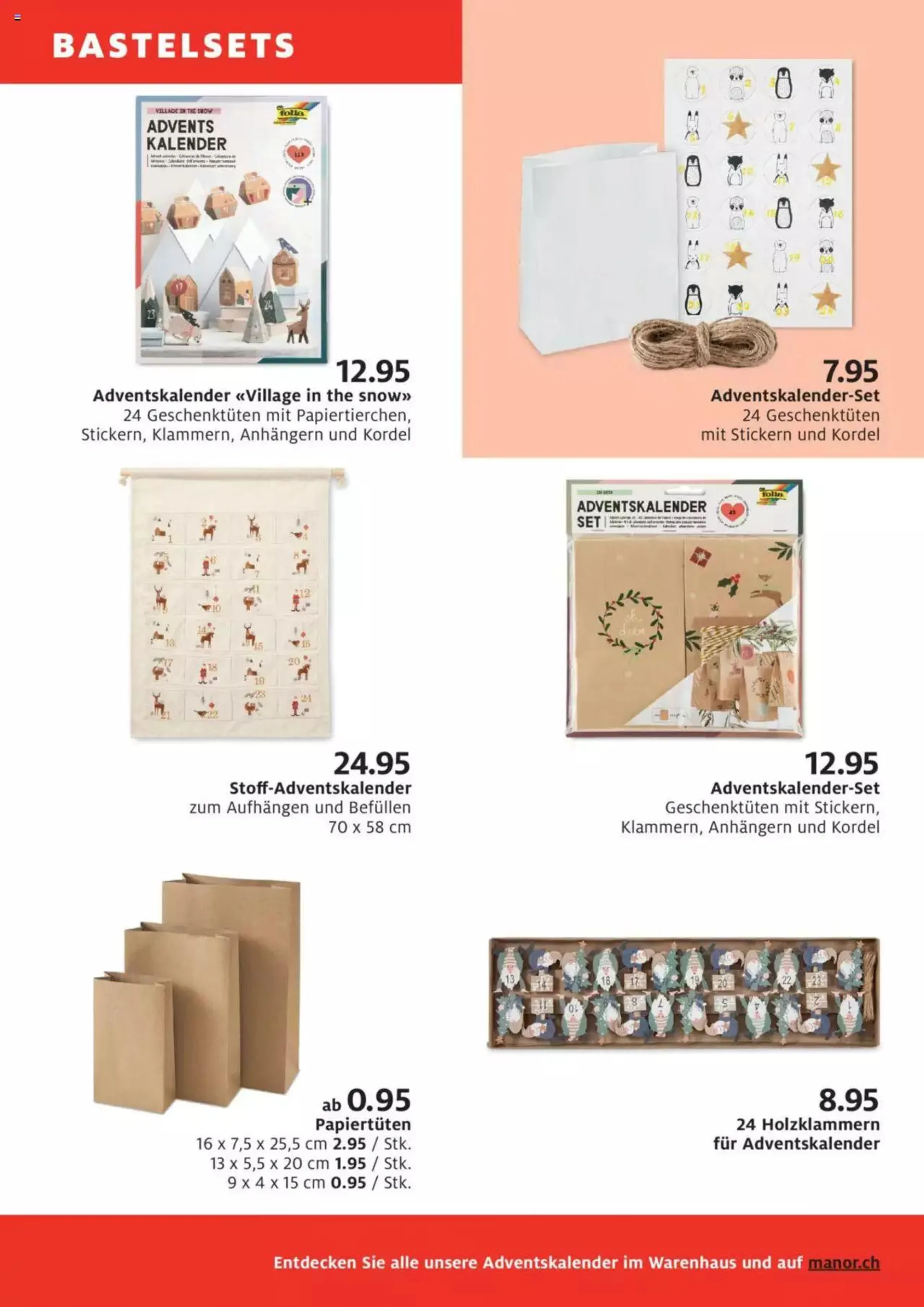 Manor Adventskalender von 19. Oktober bis 31. Dezember 2023 - Prospekt seite  7