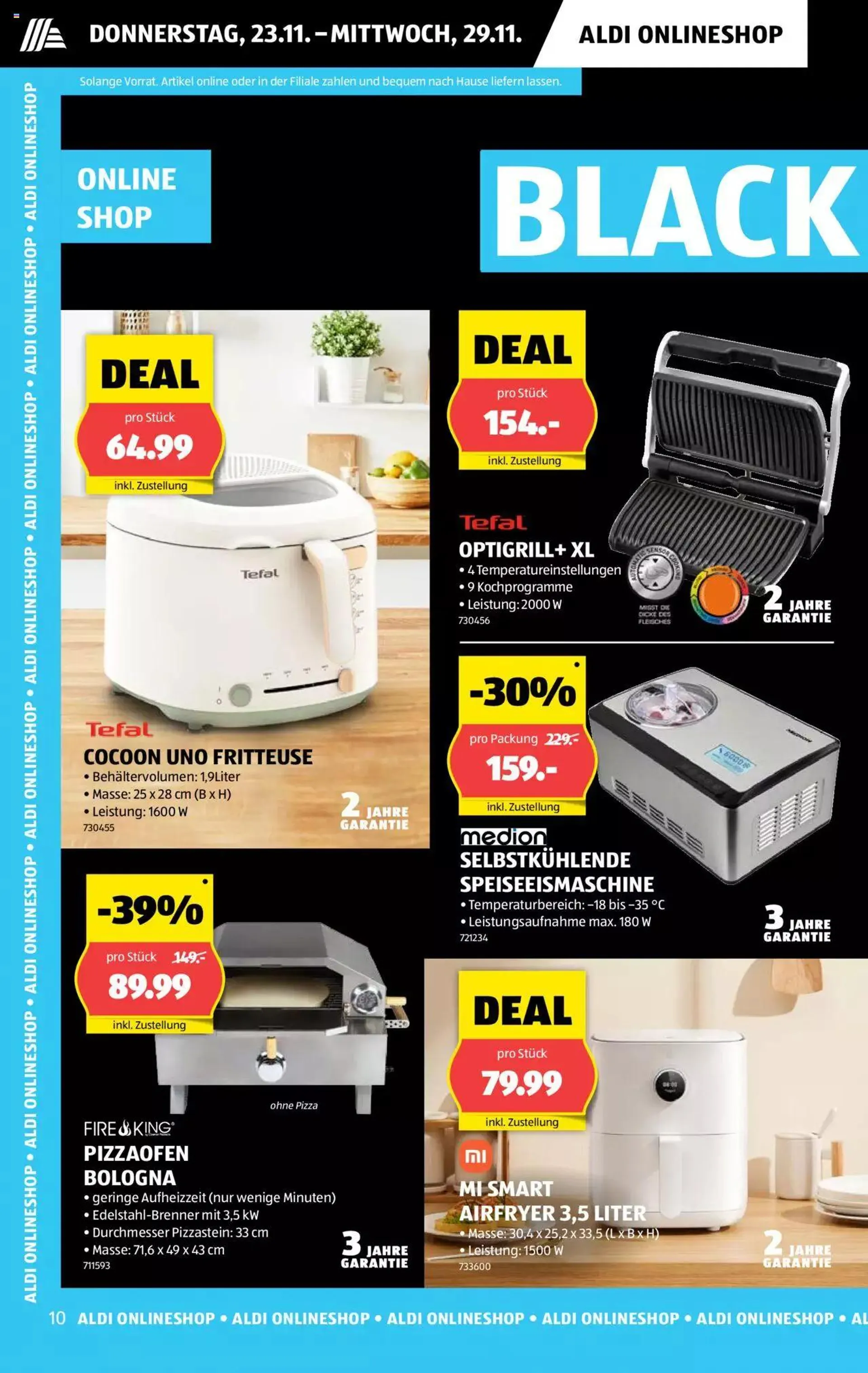 Aldi Black Week Deals von 23. November bis 29. November 2023 - Prospekt seite  10