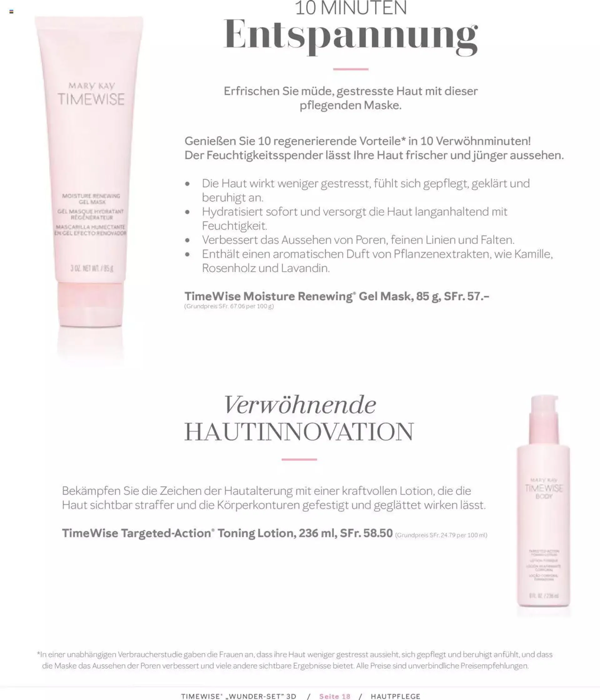 Mary Kay - Timewise Wunder-Set von 20. Oktober bis 31. Dezember 2023 - Prospekt seite  18