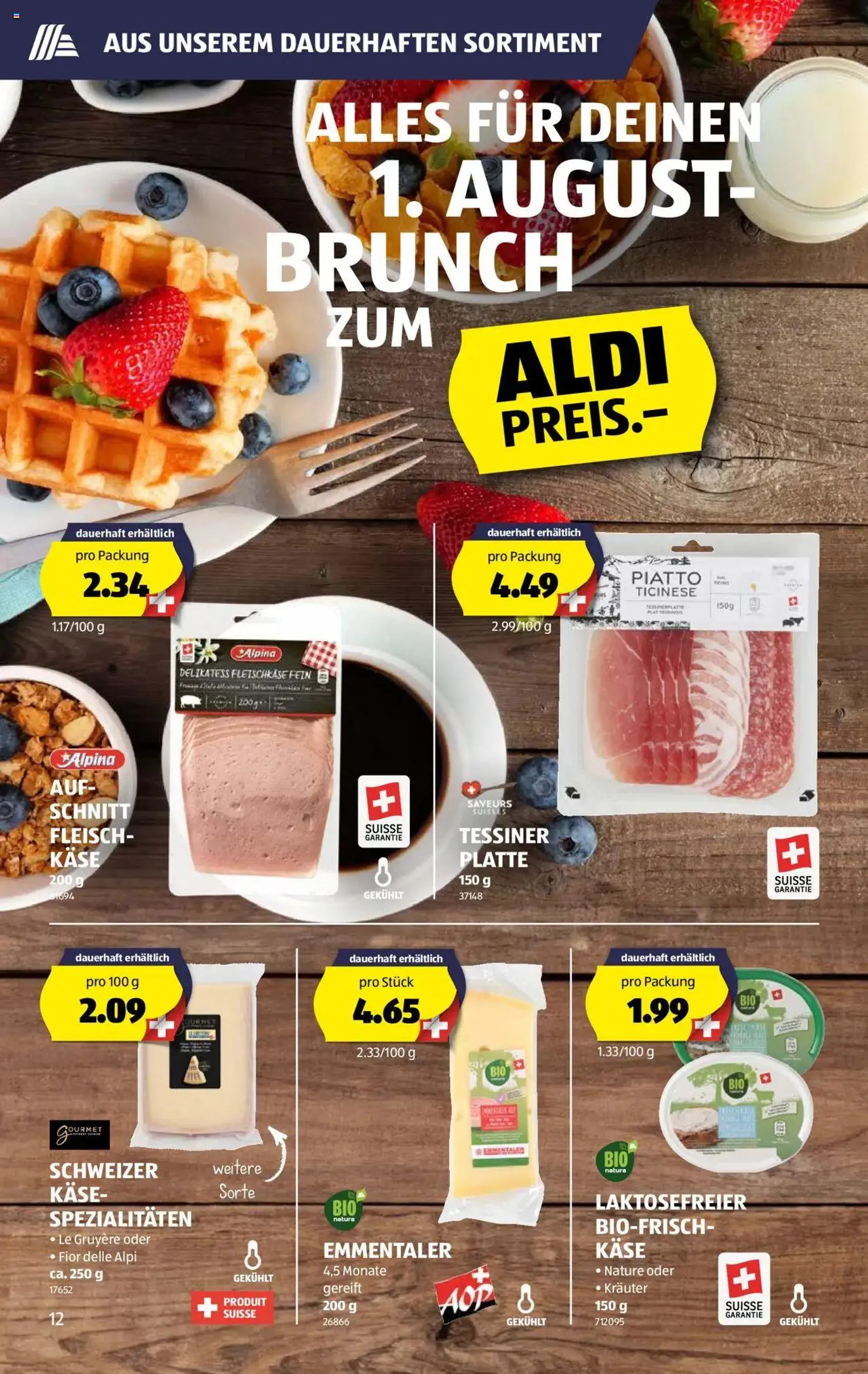 Aldi Aktionen von 31. Juli bis 7. August 2024 - Prospekt seite  12