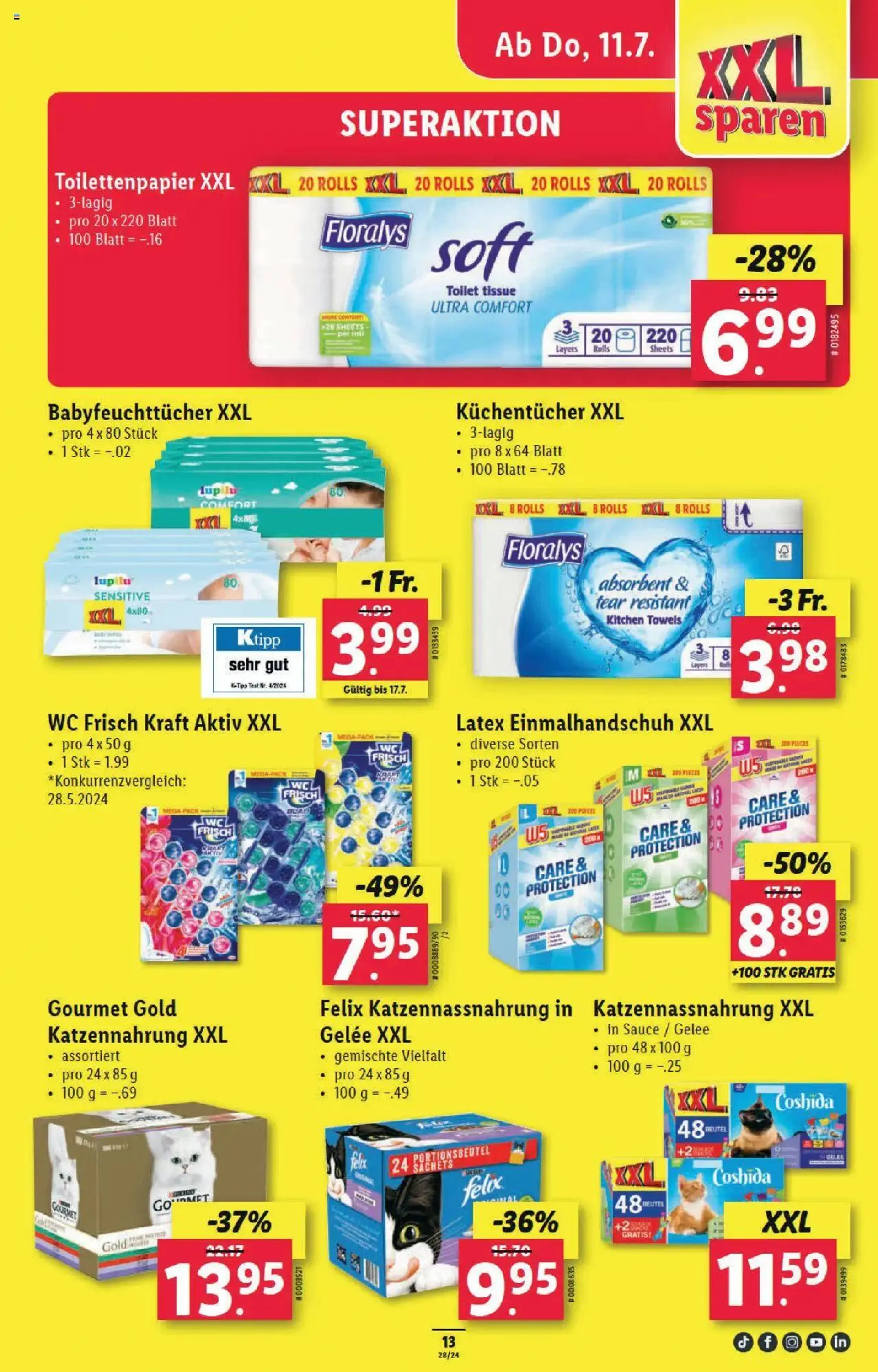 Lidl Aktionen von 11. Juli bis 17. Juli 2024 - Prospekt seite  13