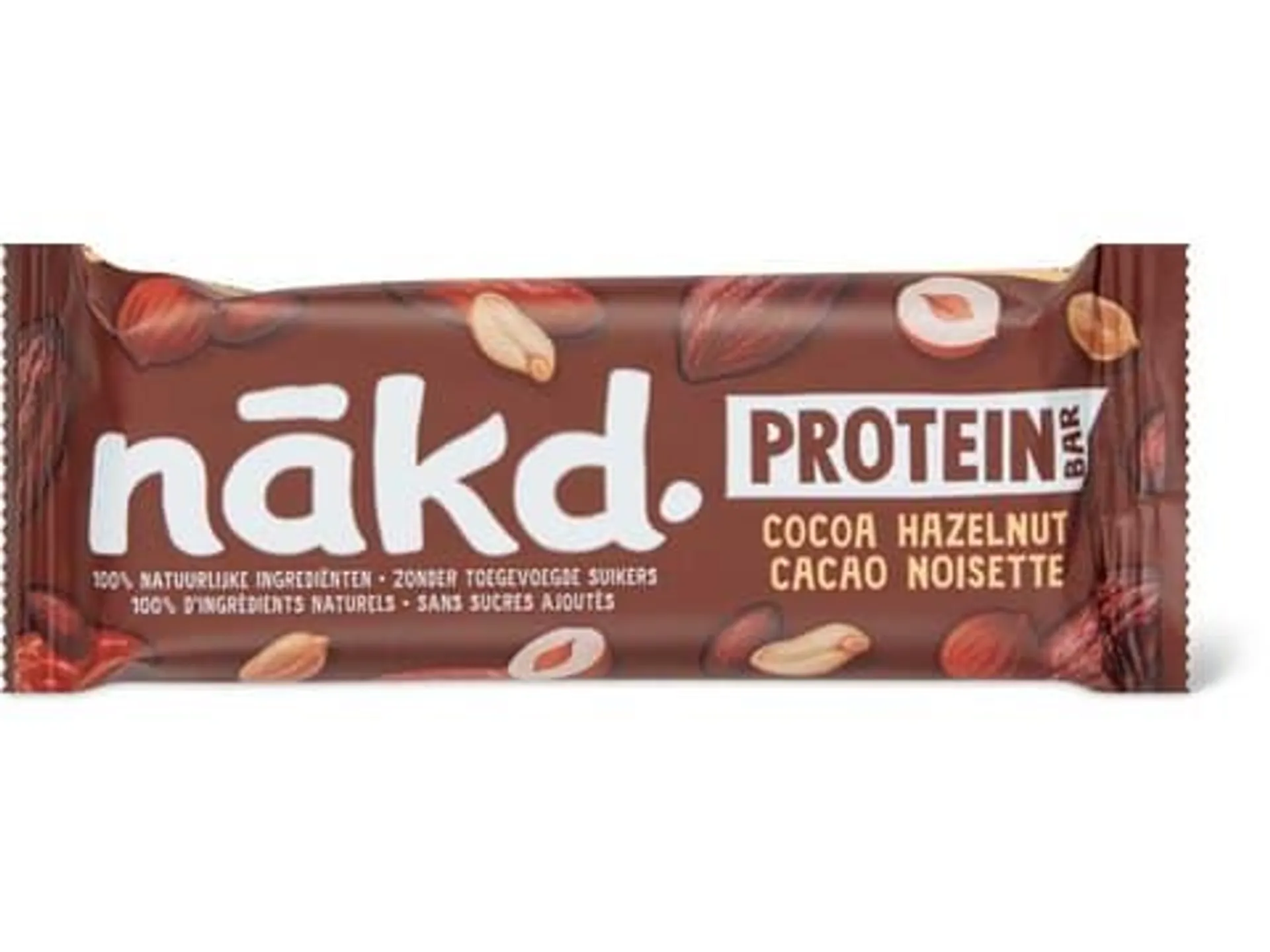 Nakd. · Protein Riegel · Kakao Haselnuss